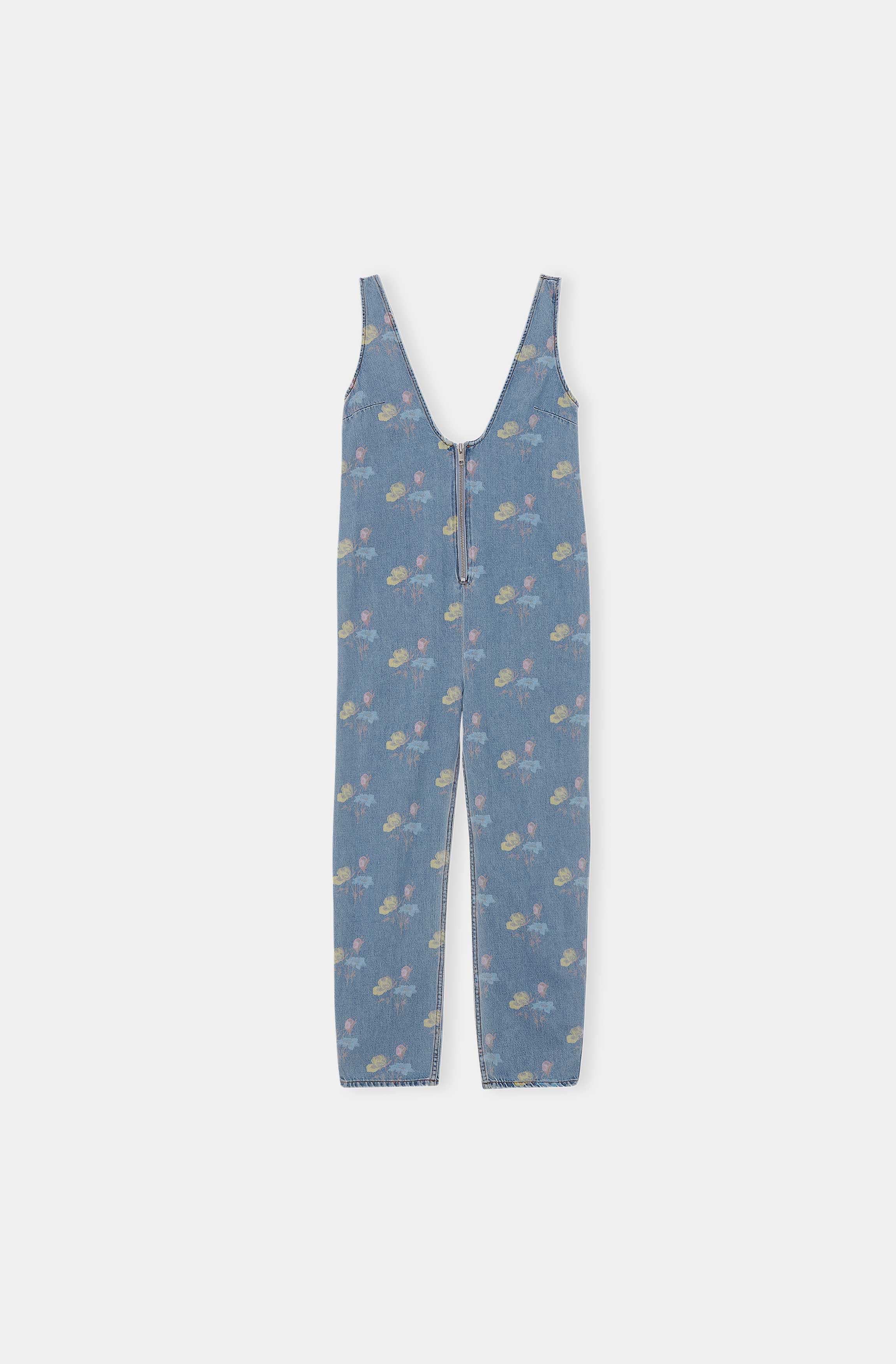 Printed Jumpsuit | Bleach Blue