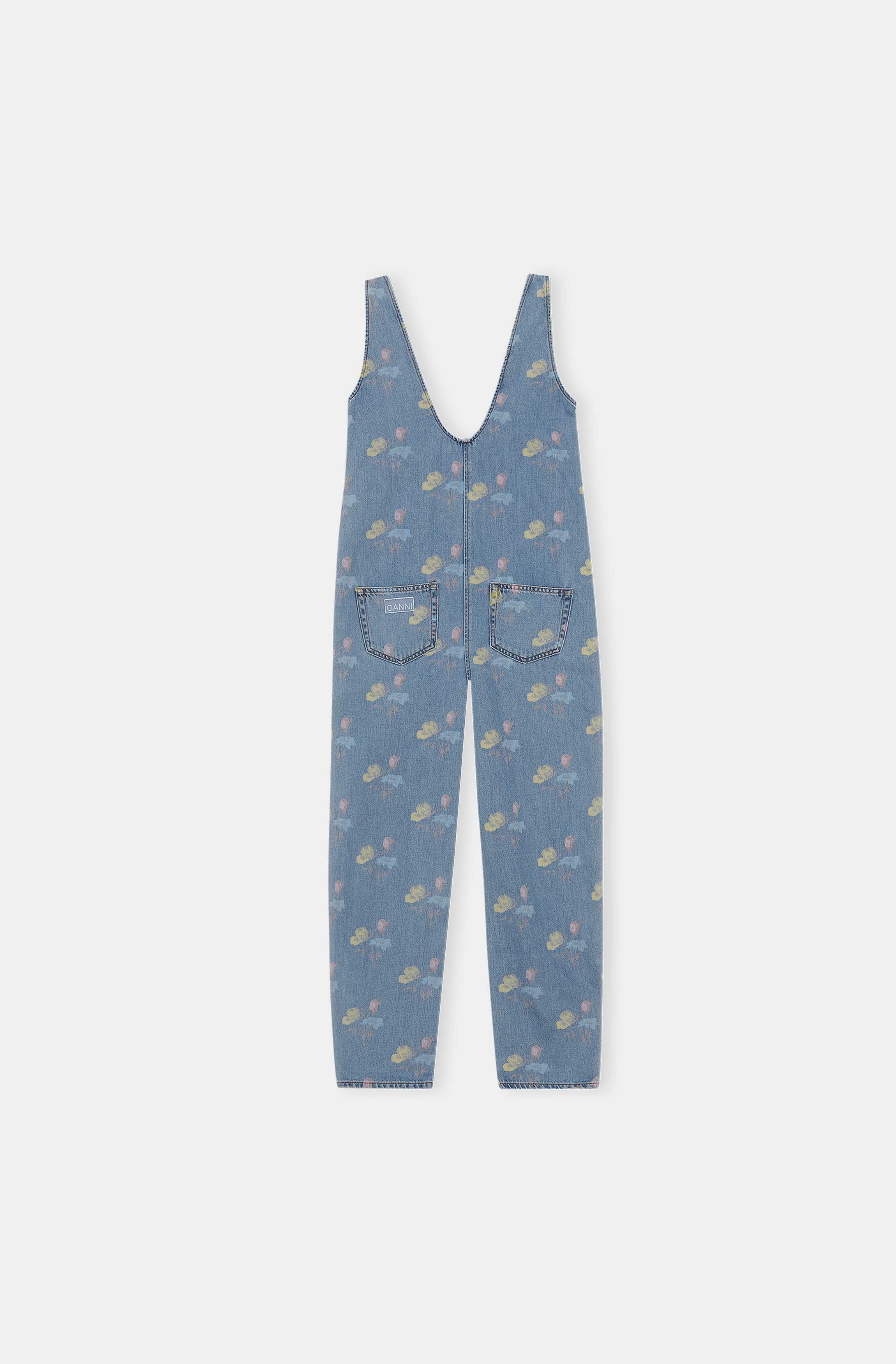 Printed Jumpsuit | Bleach Blue - Image 2