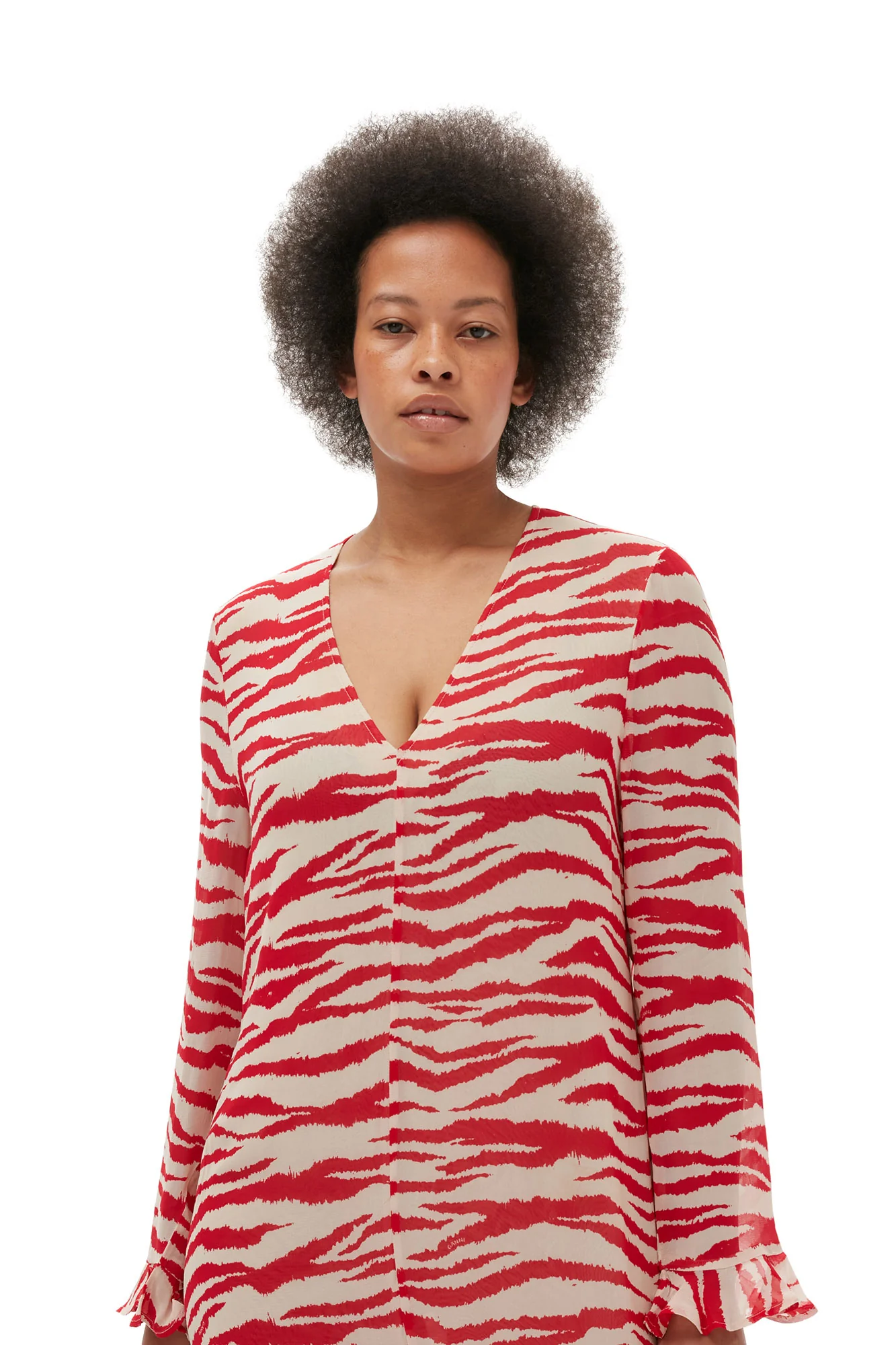 Printed Light Georgette Maxi Dress | Castle Wall - Image 10