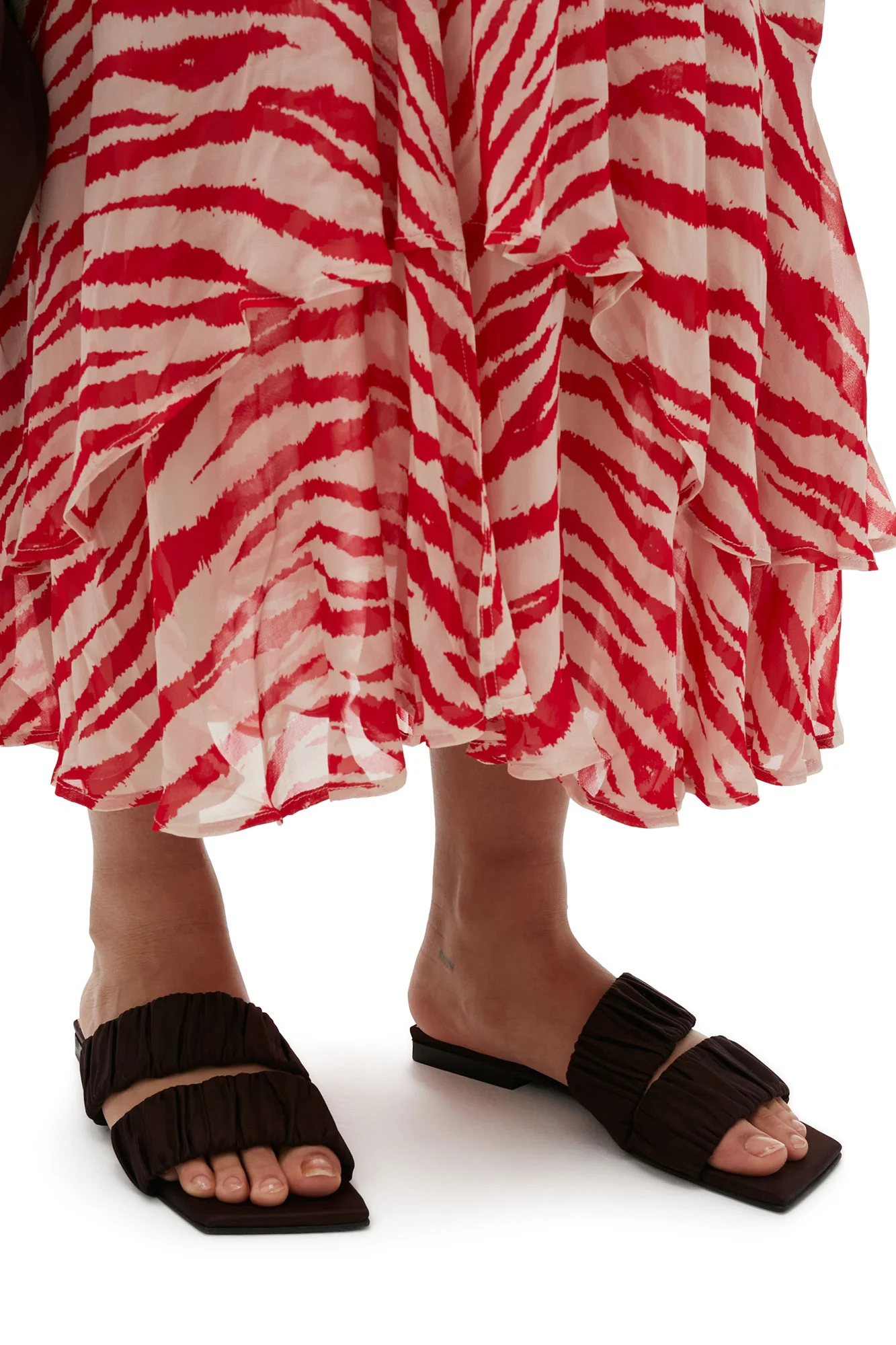 Printed Light Georgette Maxi Dress | Castle Wall - Image 7