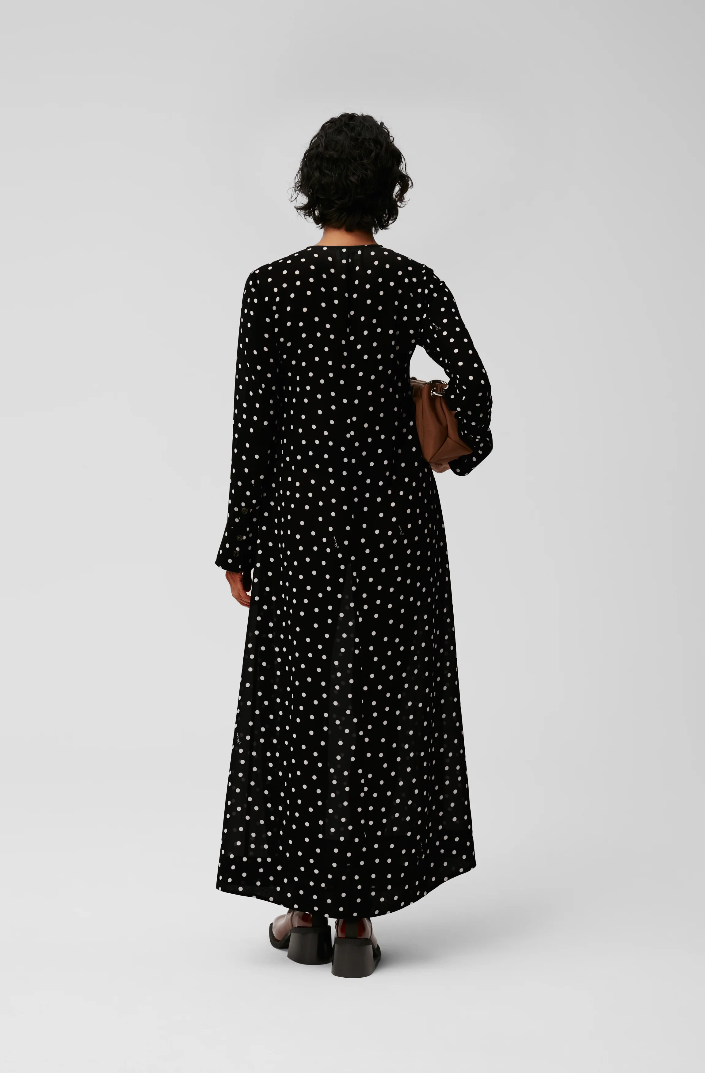 Printed Maxi Dress | Black - Image 4
