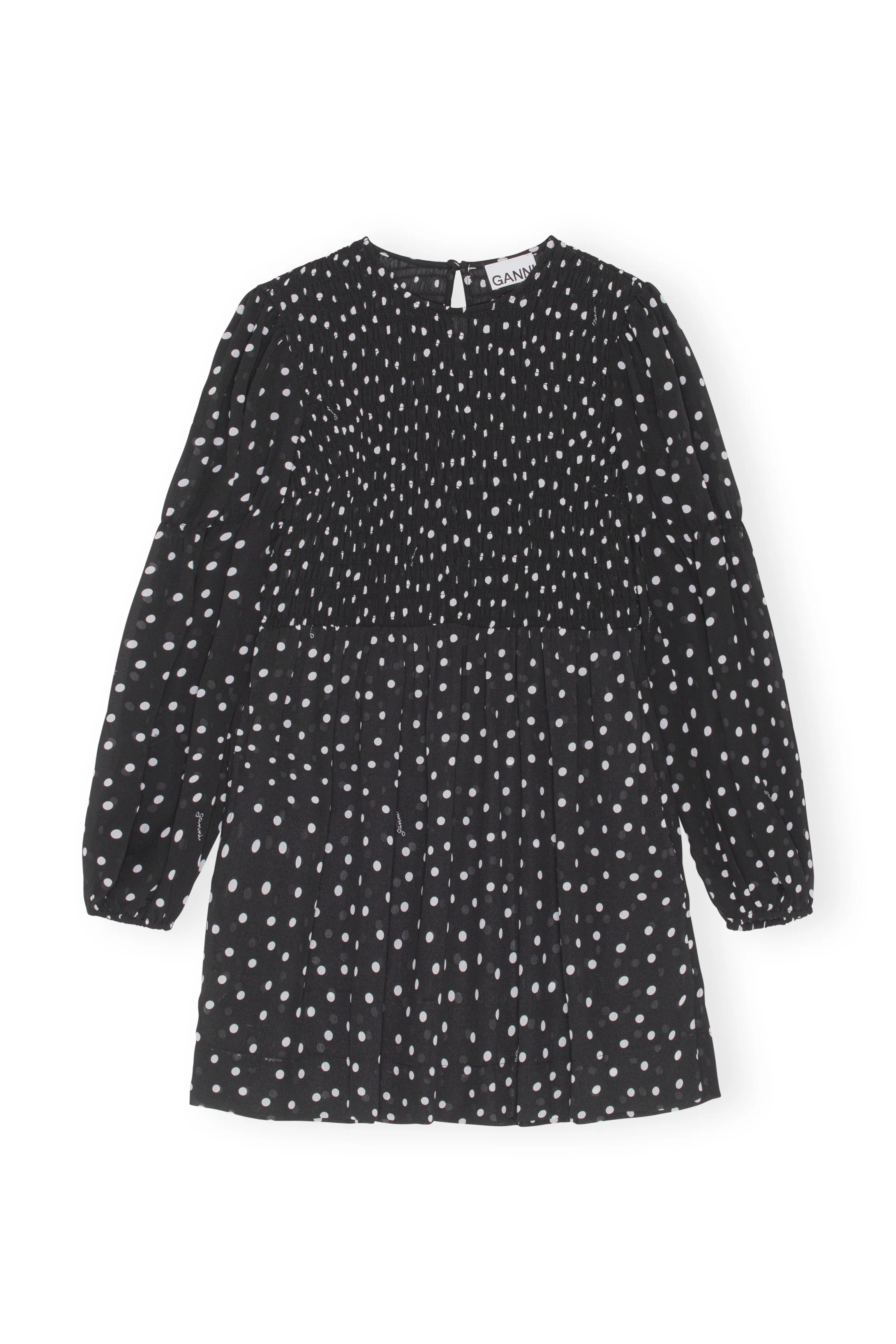 Printed Mini Dress | Black