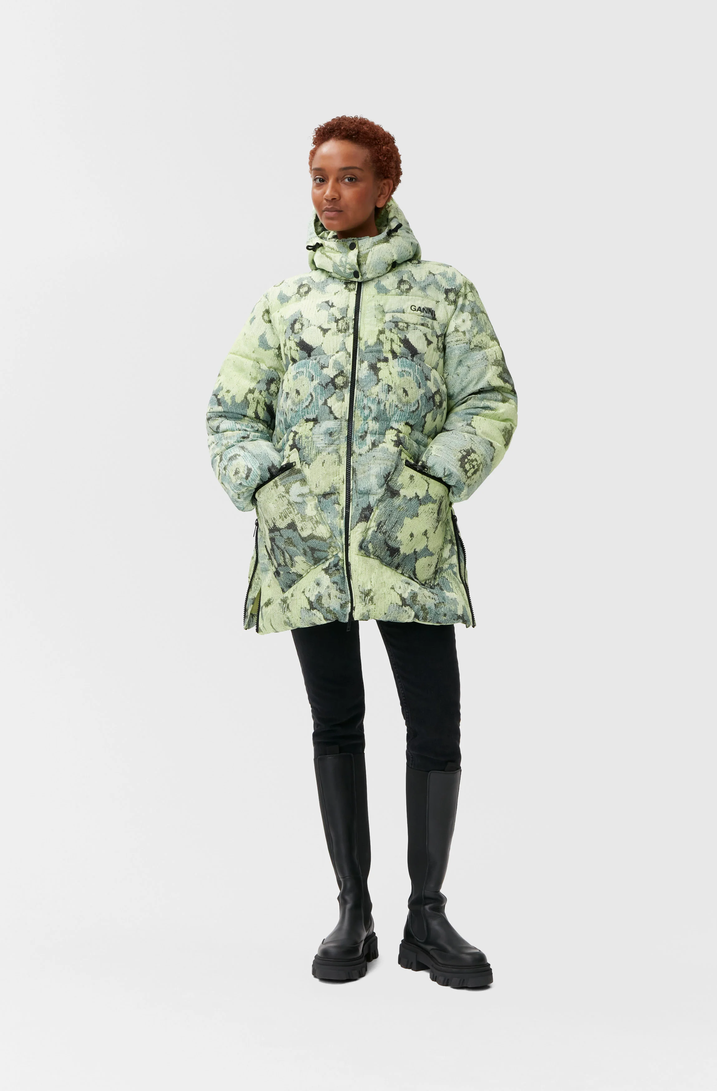 Printed Oversized Puffer | Margarita - Image 3