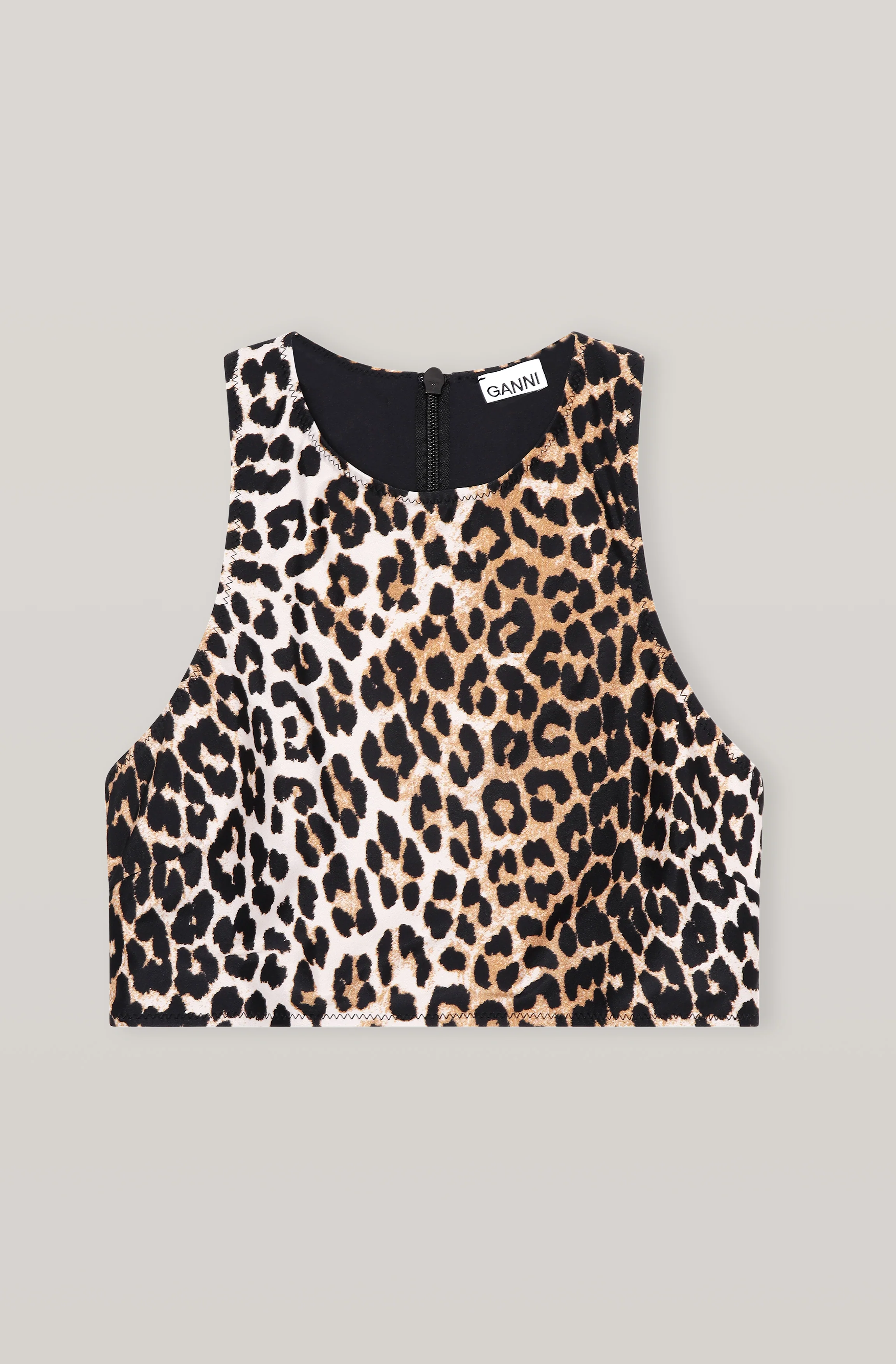 Printed Racerback Bikini Top | Leopard