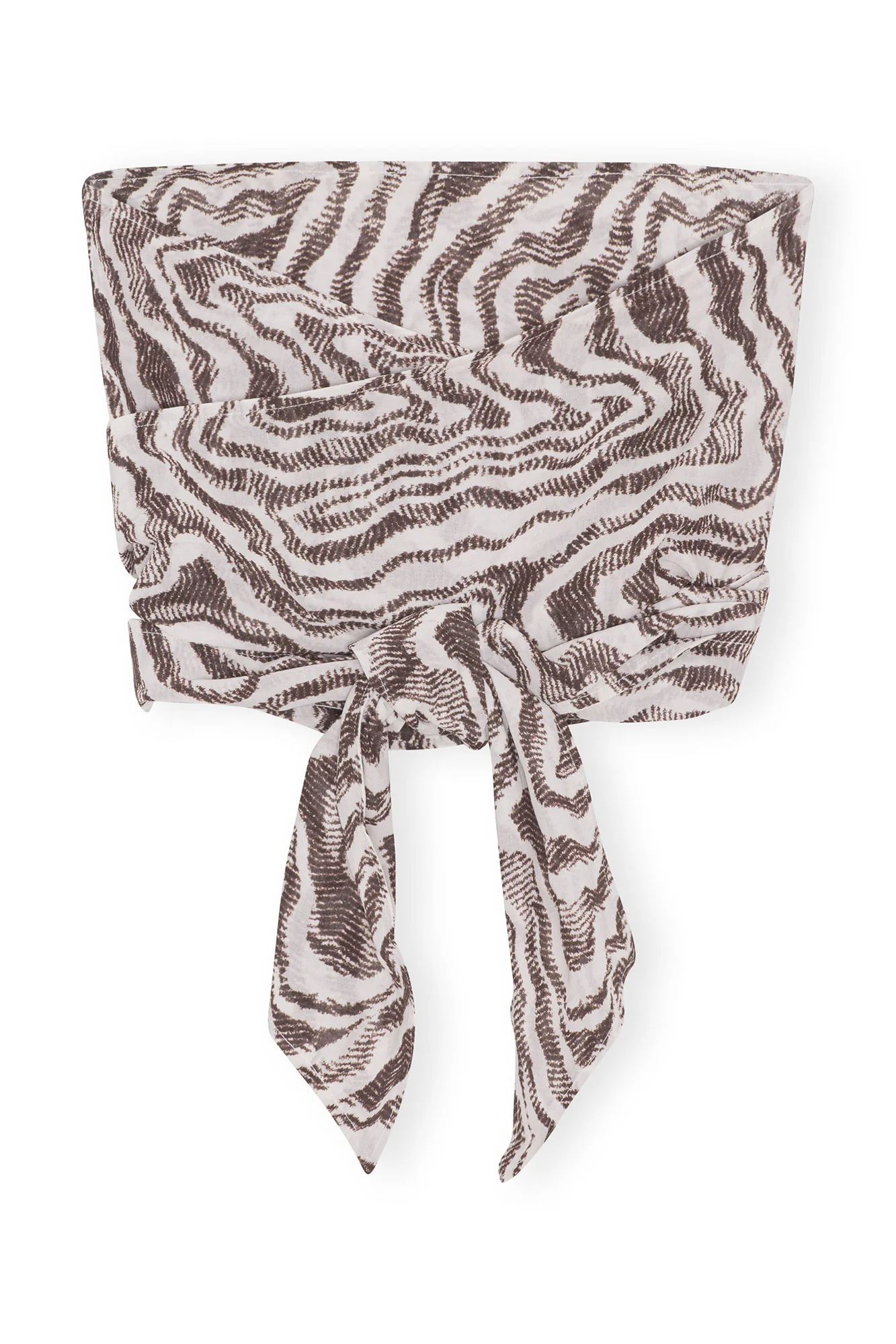 Printed Wrap Top | Egret - Image 2