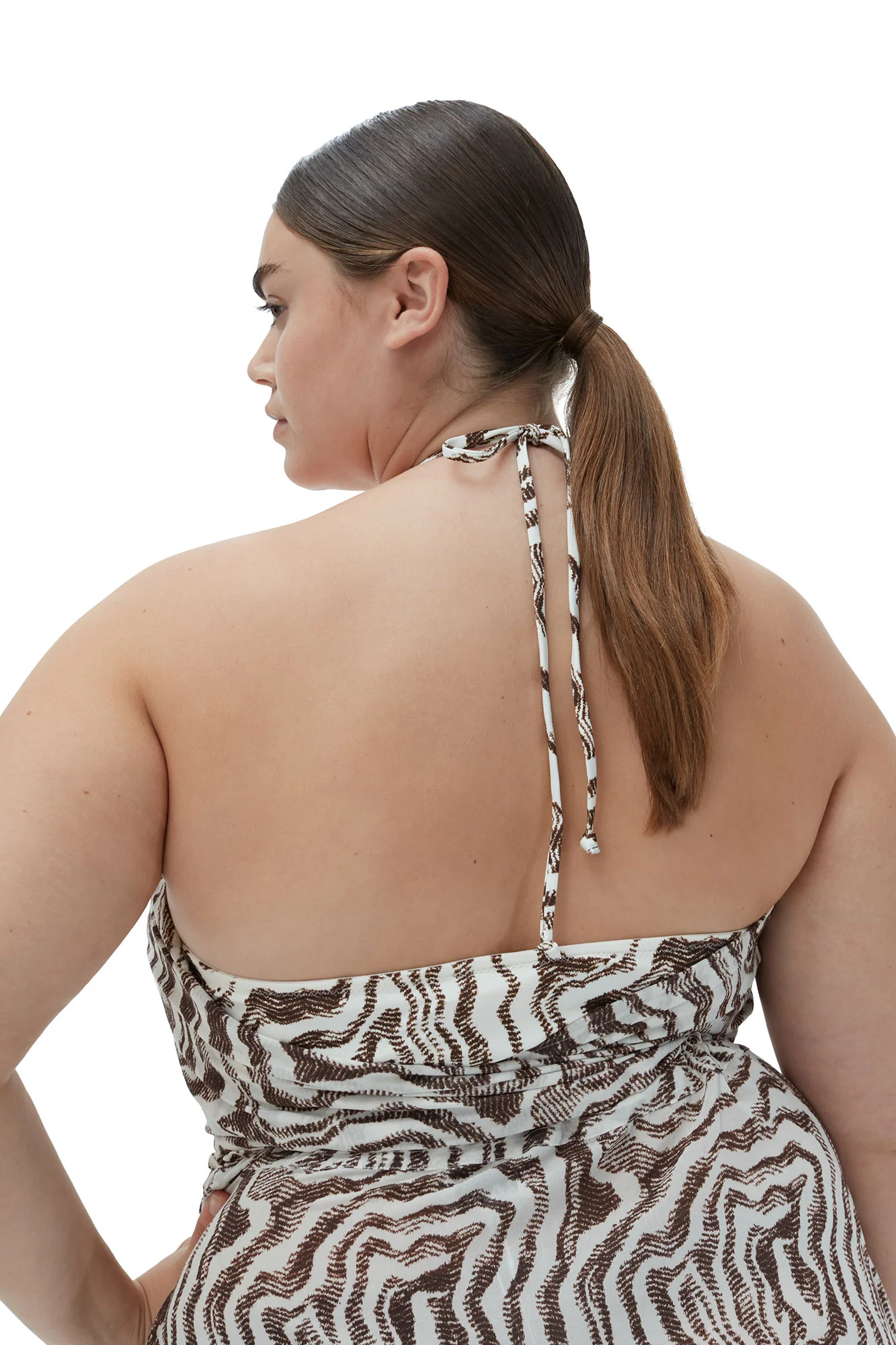 Printed Wrap Top | Egret - Image 7