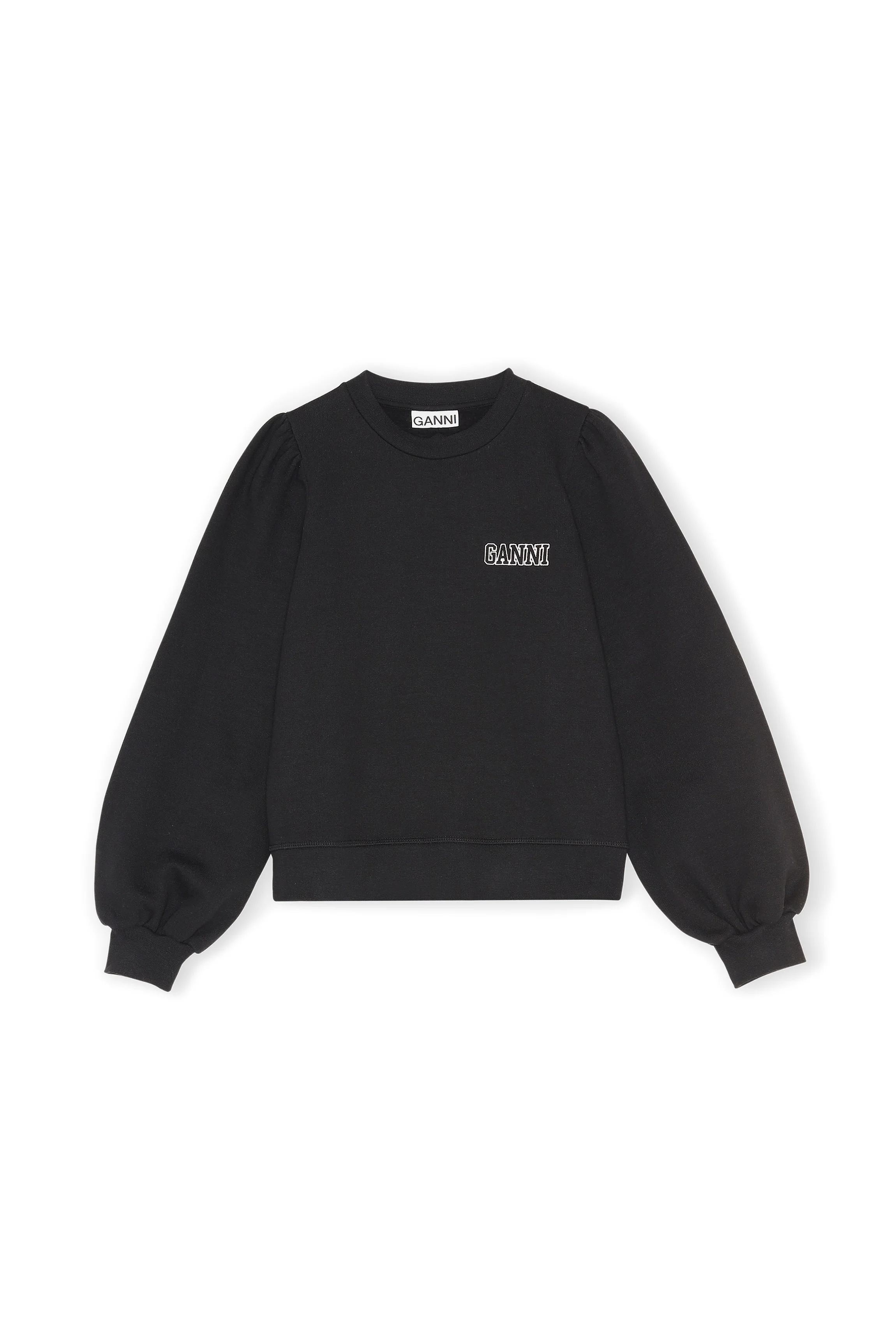 Puff Shoulder Sweatshirt | Black