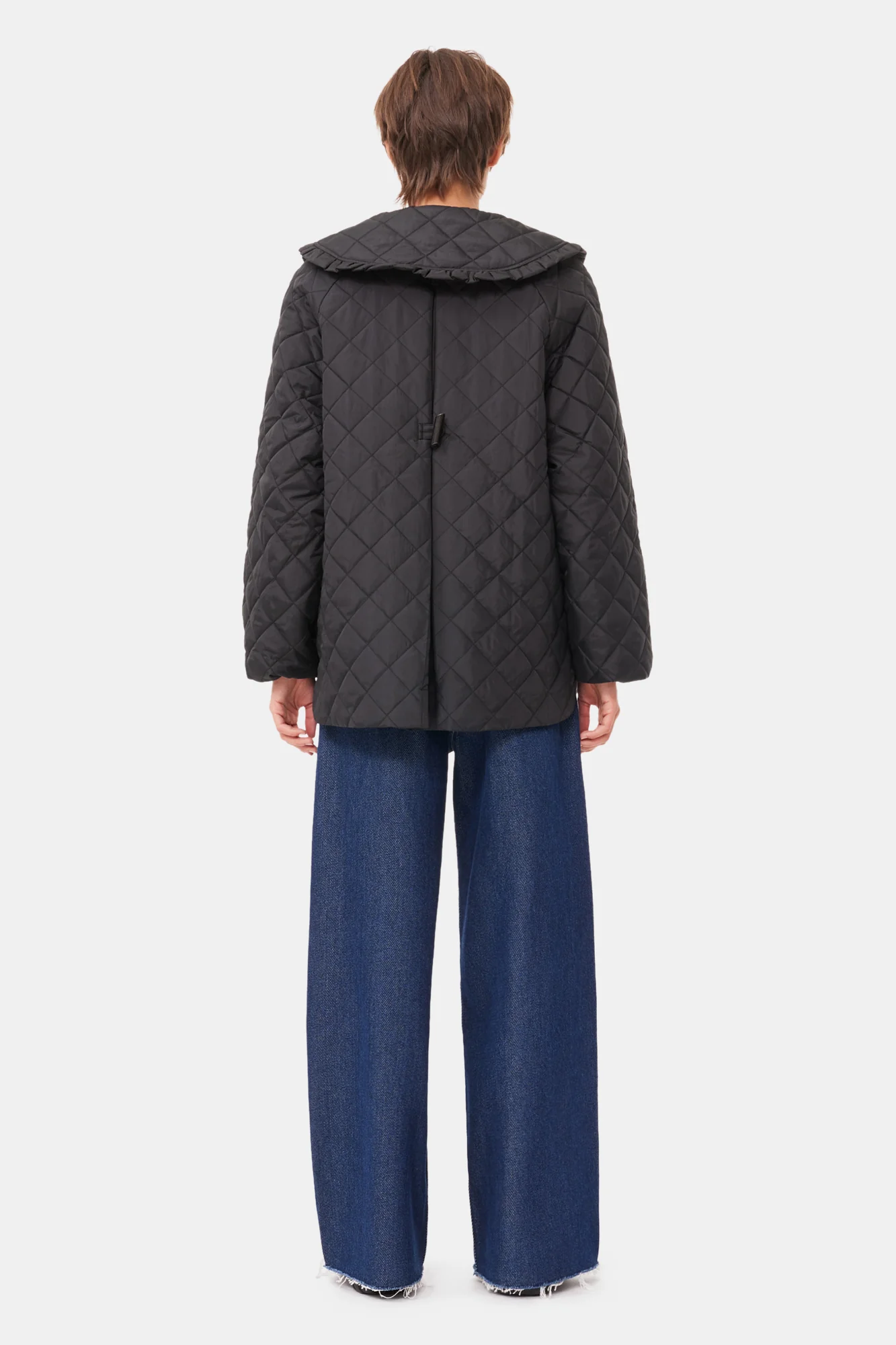 Quilted Coat | Black - Image 4