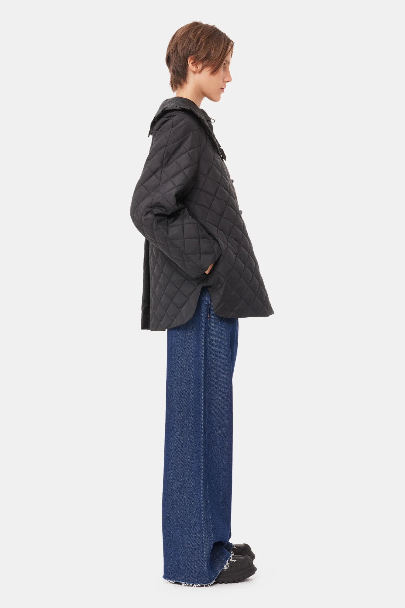 Quilted Coat | Black - Image 5