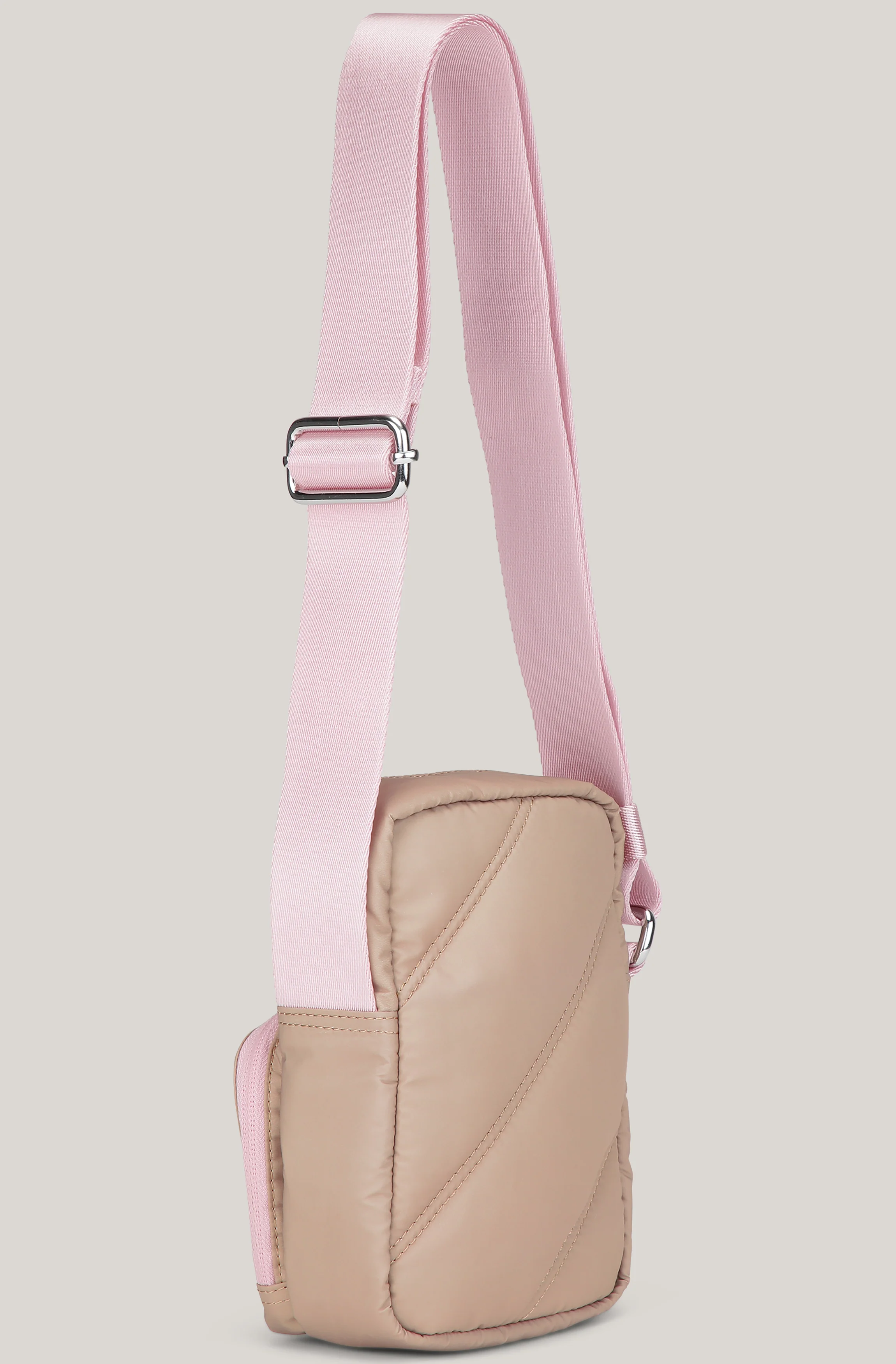 Quilted Crossbody Bag | Tannin - Image 2