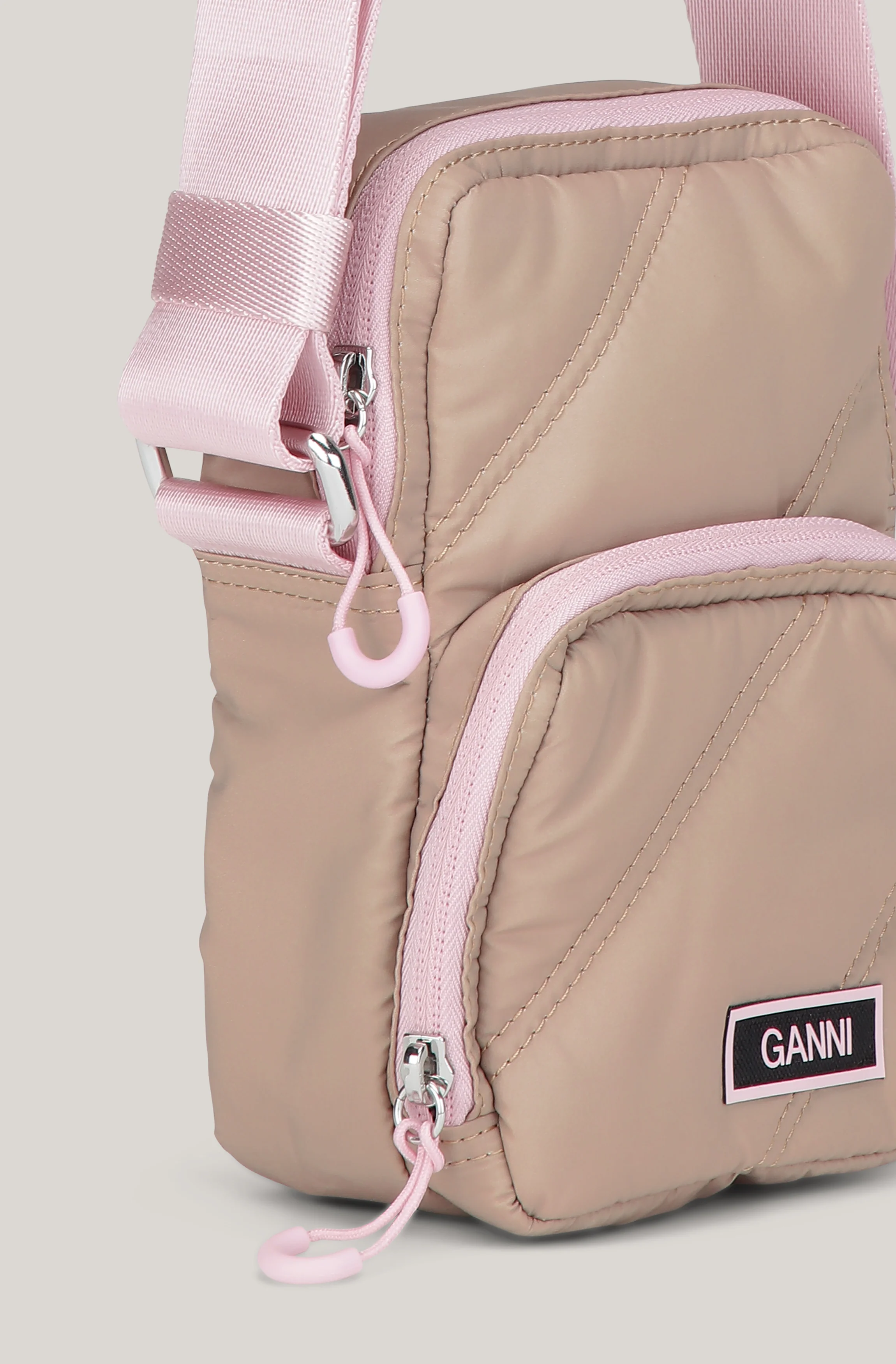 Quilted Crossbody Bag | Tannin - Image 3