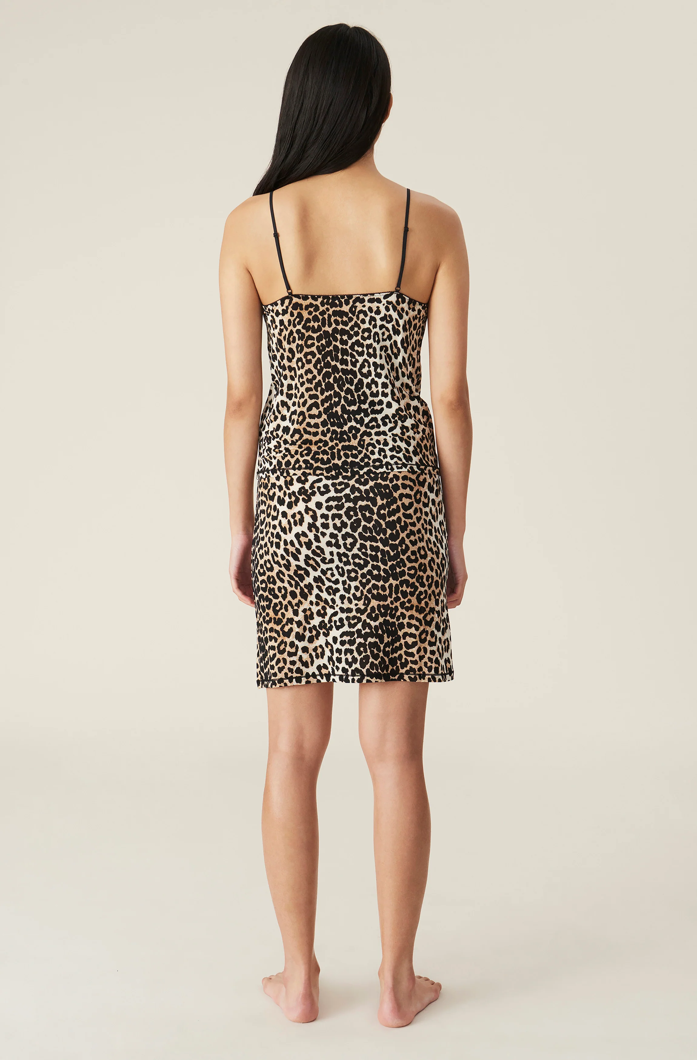 Rayon Underwear Slip Skirt | Leopard - Image 3
