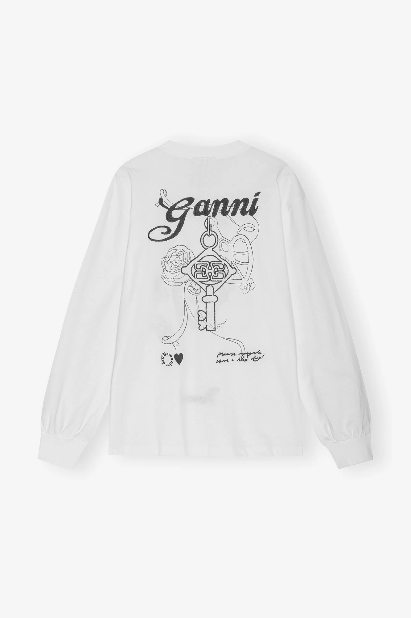 Re-cut Heavy Long-sleeve T-Shirt | Egret - Image 2
