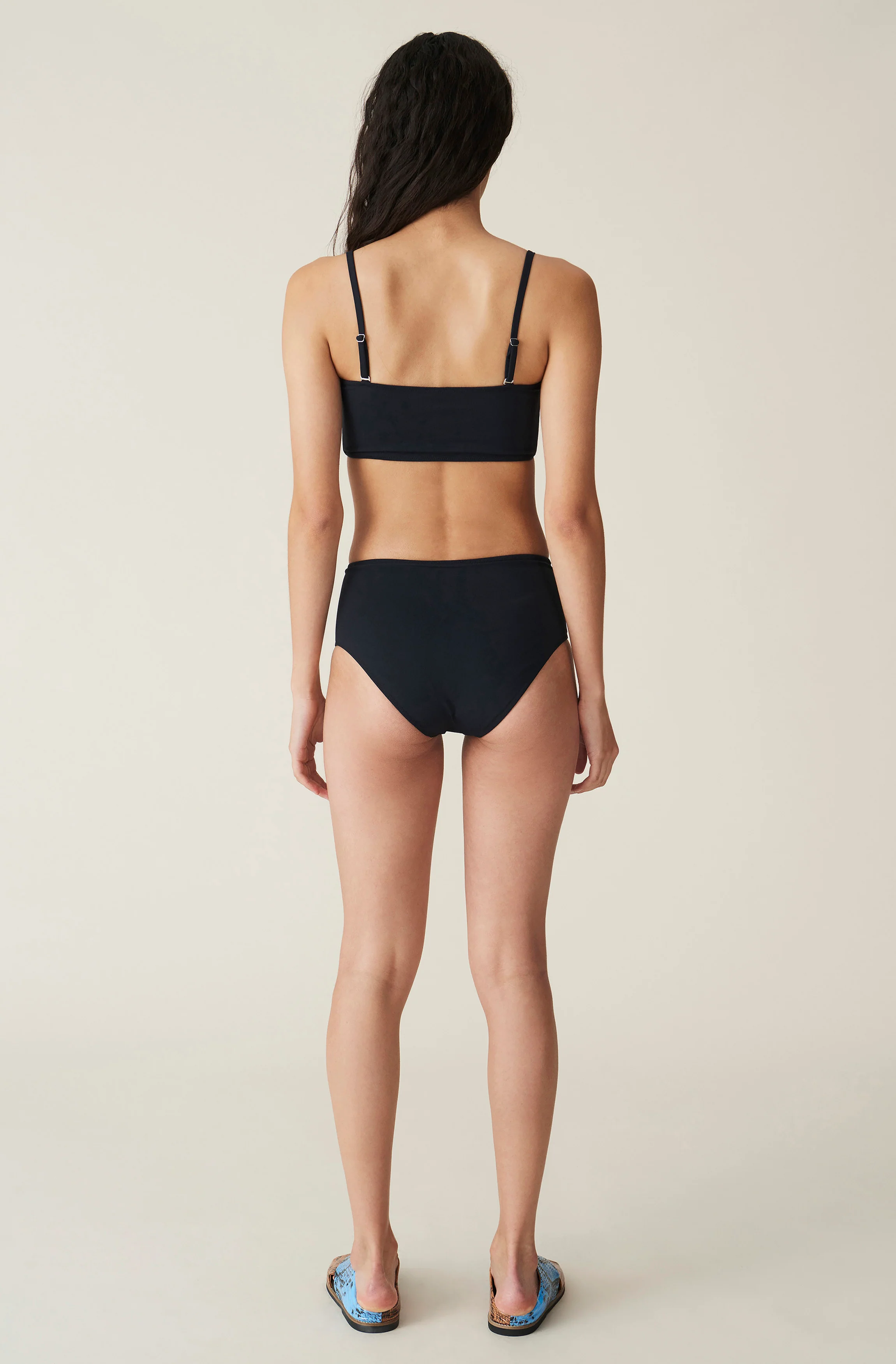 Recycled Bandeau Bikini Top | Black - Image 4