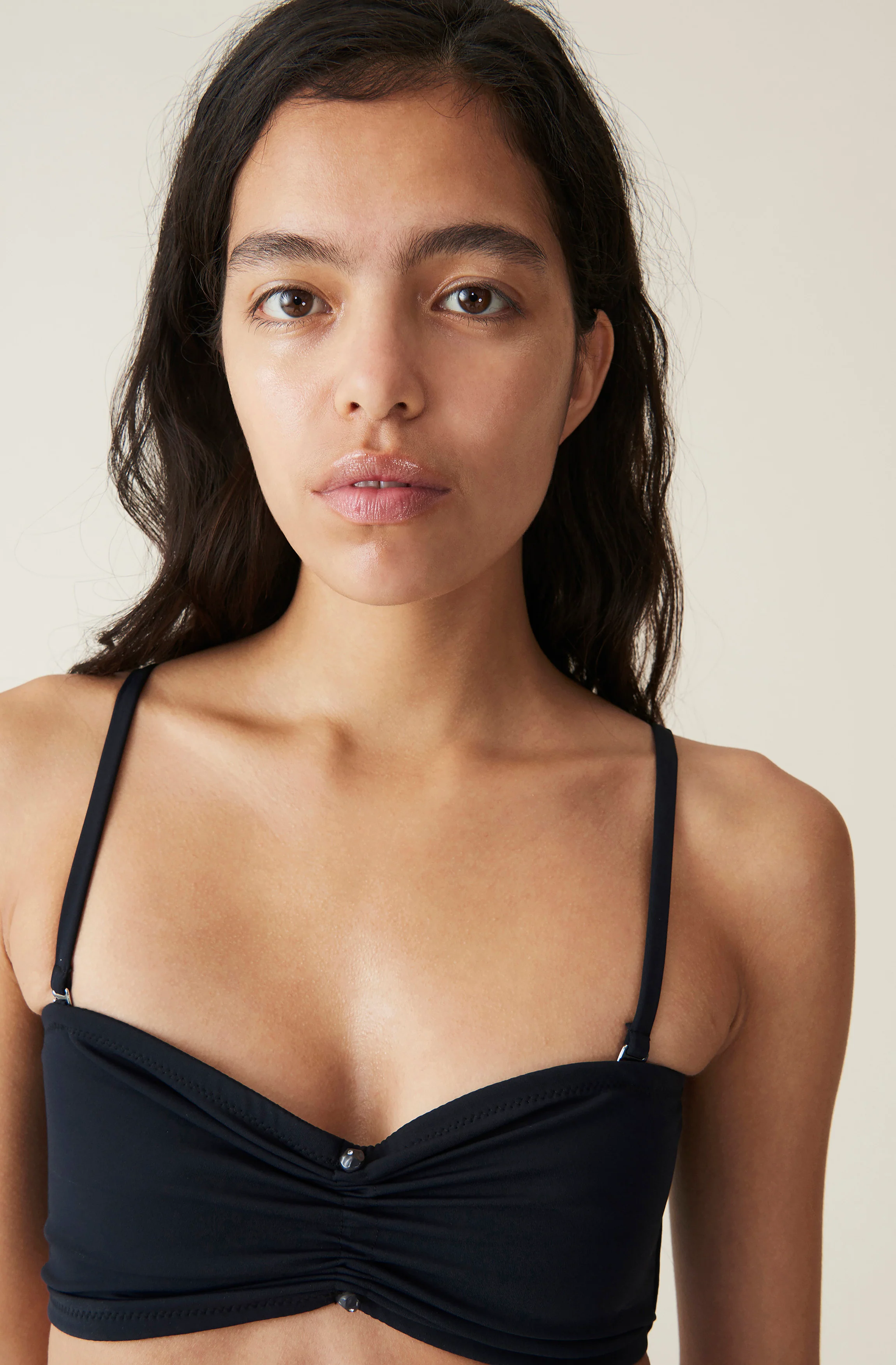 Recycled Bandeau Bikini Top | Black - Image 5