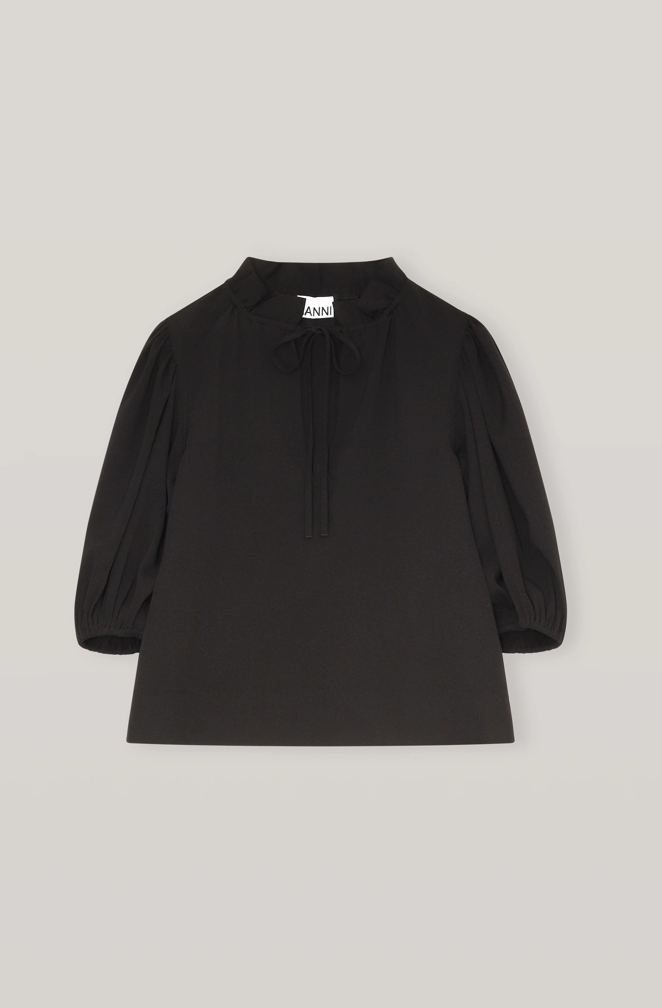 Recycled Crepe Blouse | Black