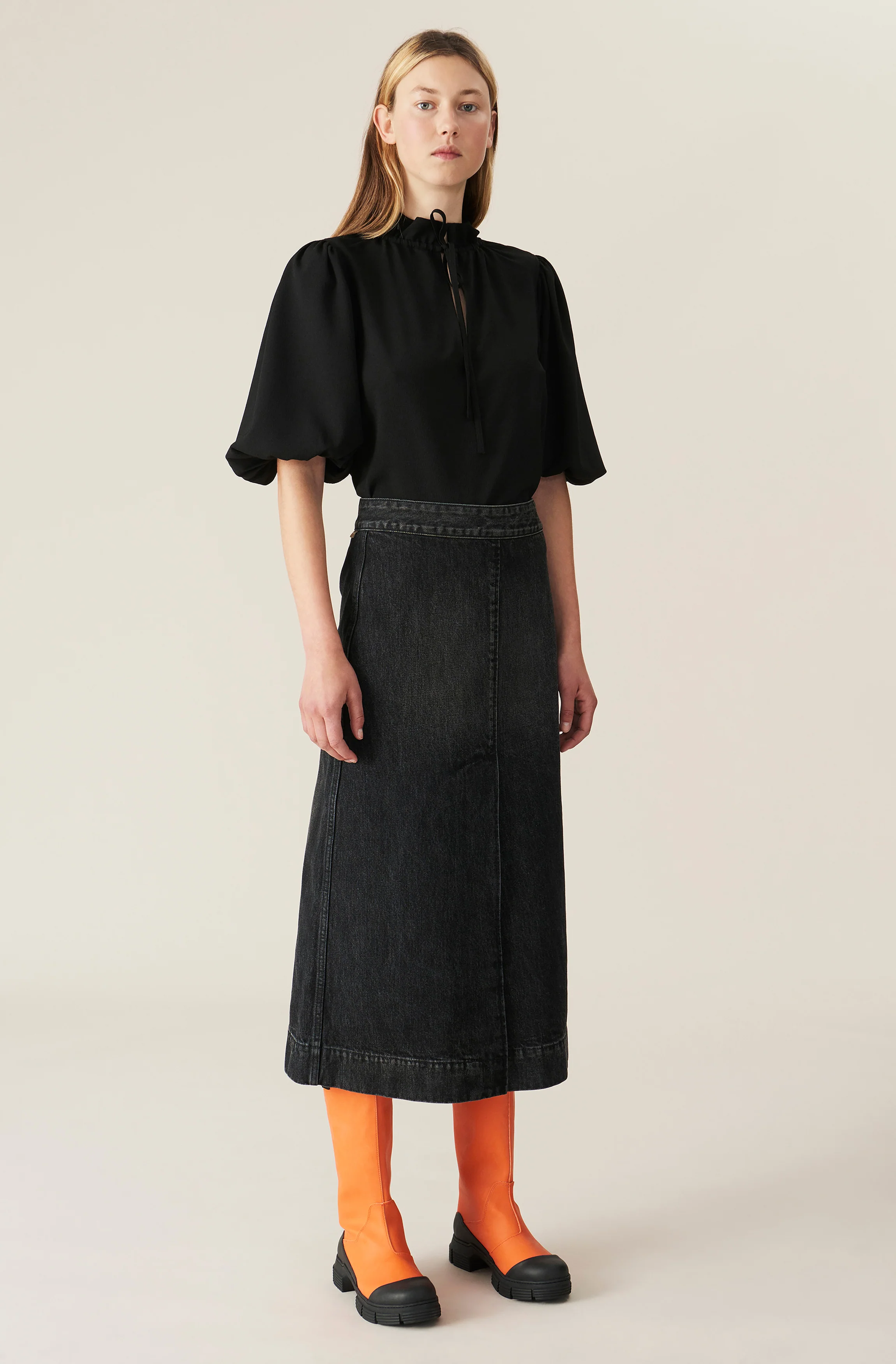 Recycled Crepe Blouse | Black - Image 3