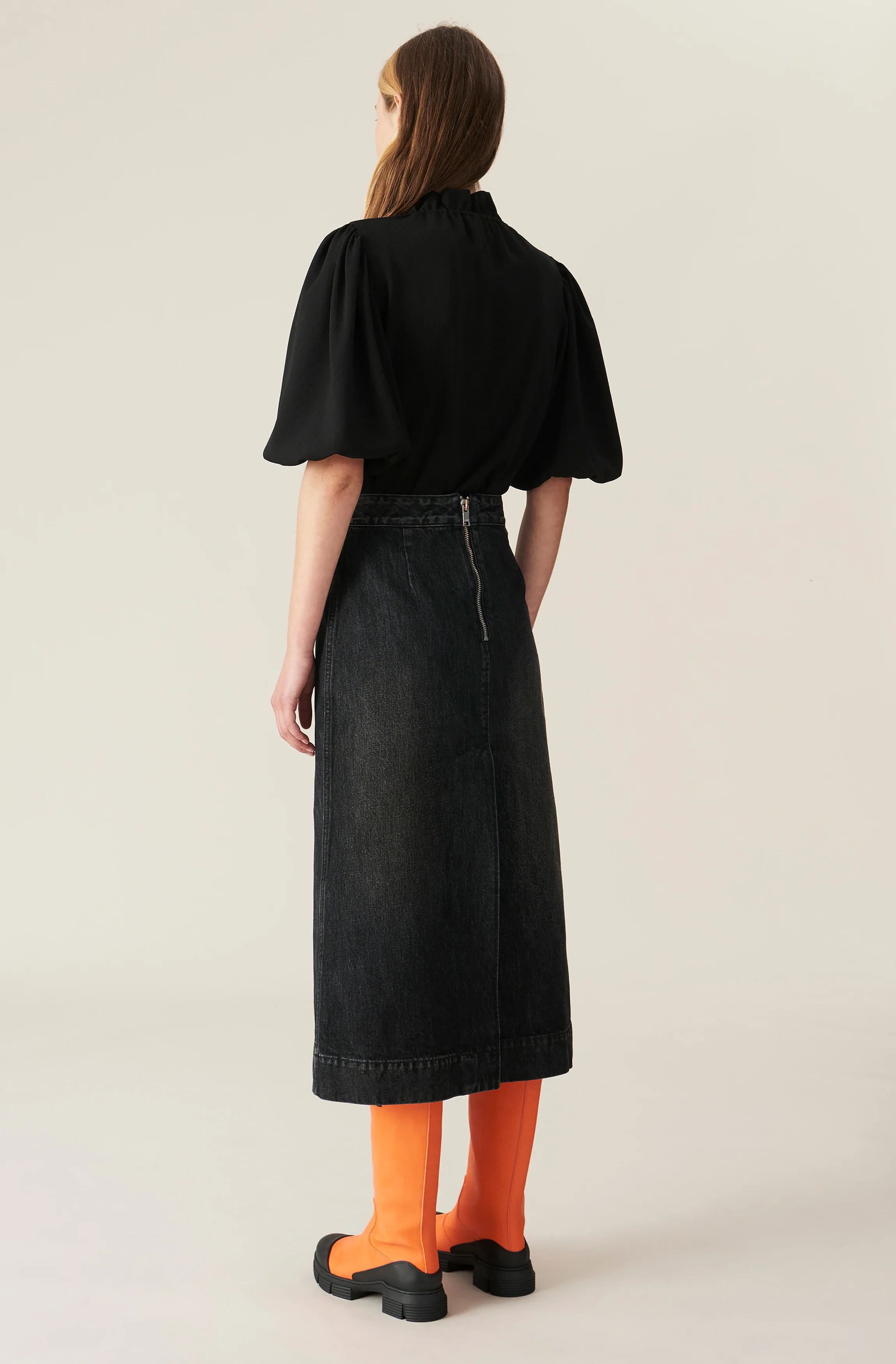 Recycled Crepe Blouse | Black - Image 4