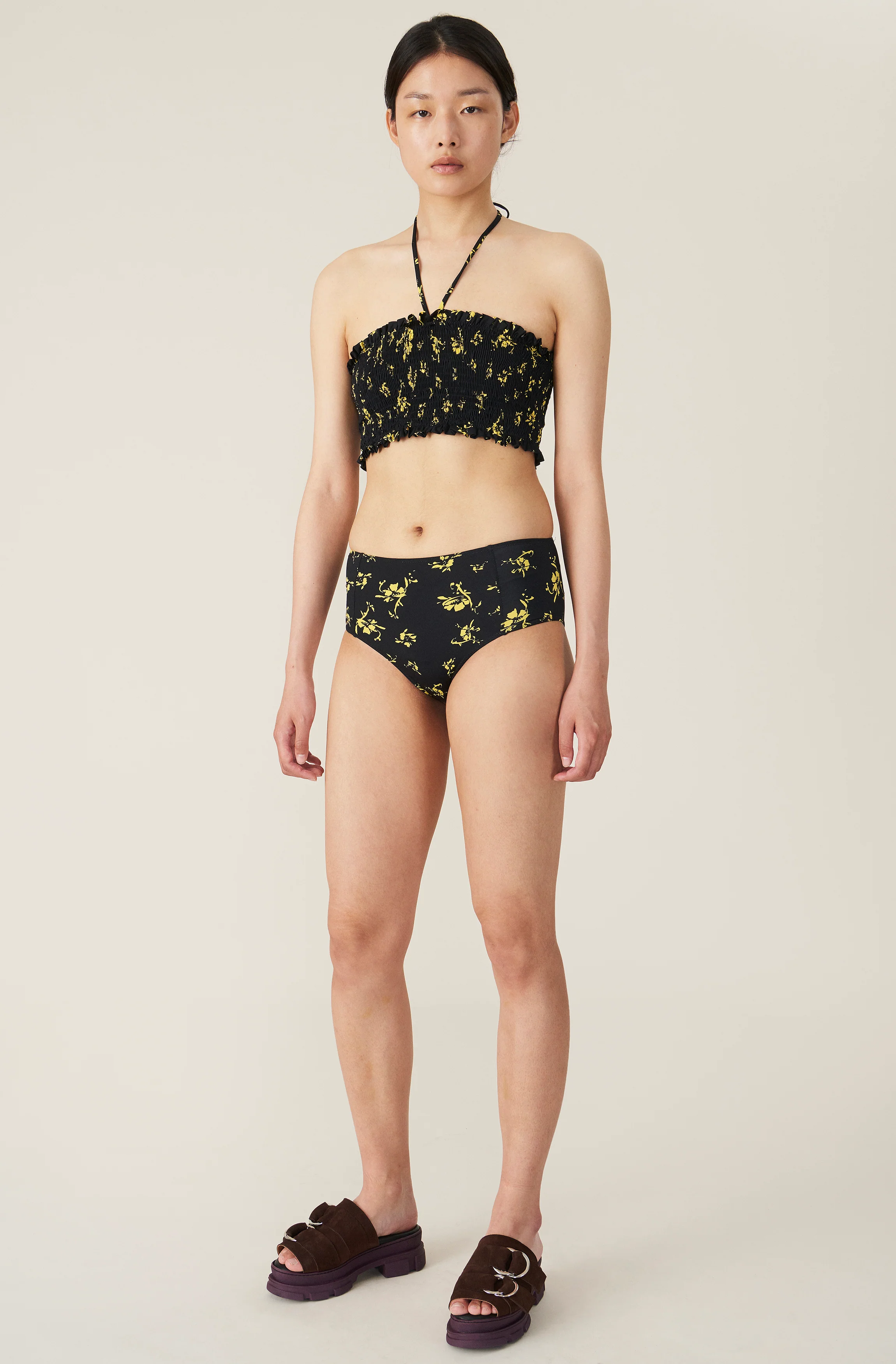 Recycled Fabric Swimwear Smock Bikini Top | Multicolor - Image 3