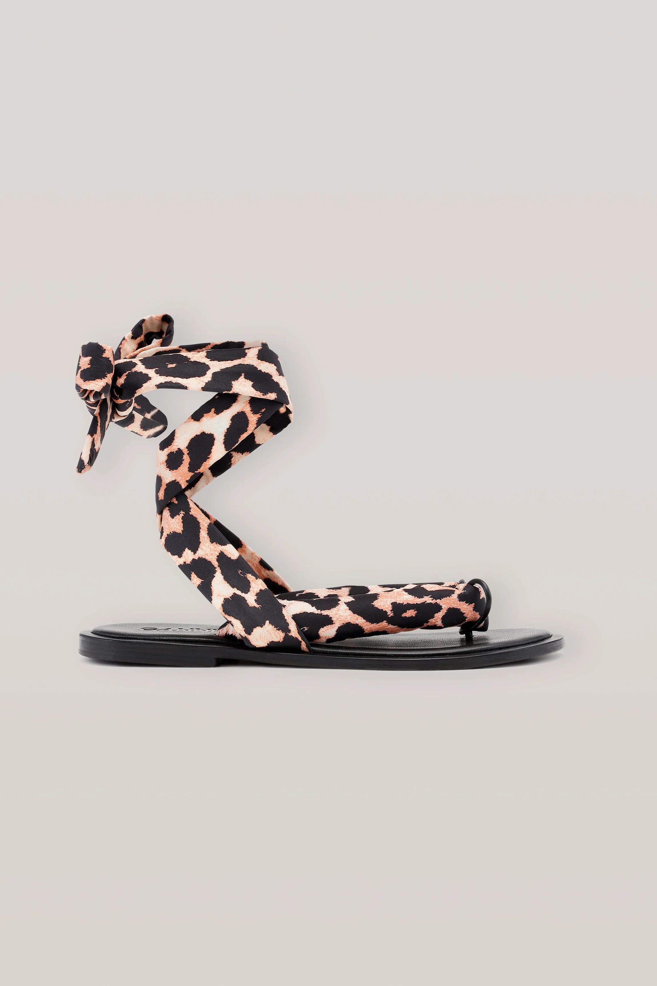 Recycled Leather Sole Tech Sandal | Leopard