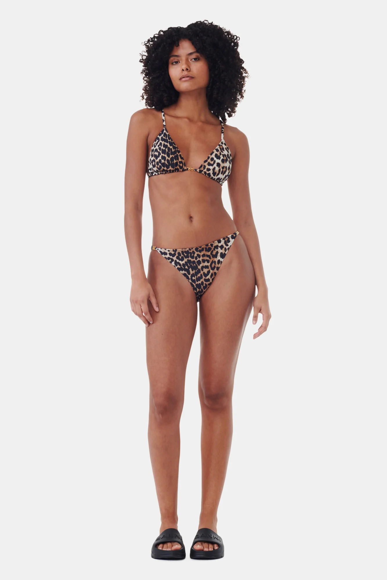 Recycled Leopard Printed Emblem Mini Briefs | Leopard - Image 3