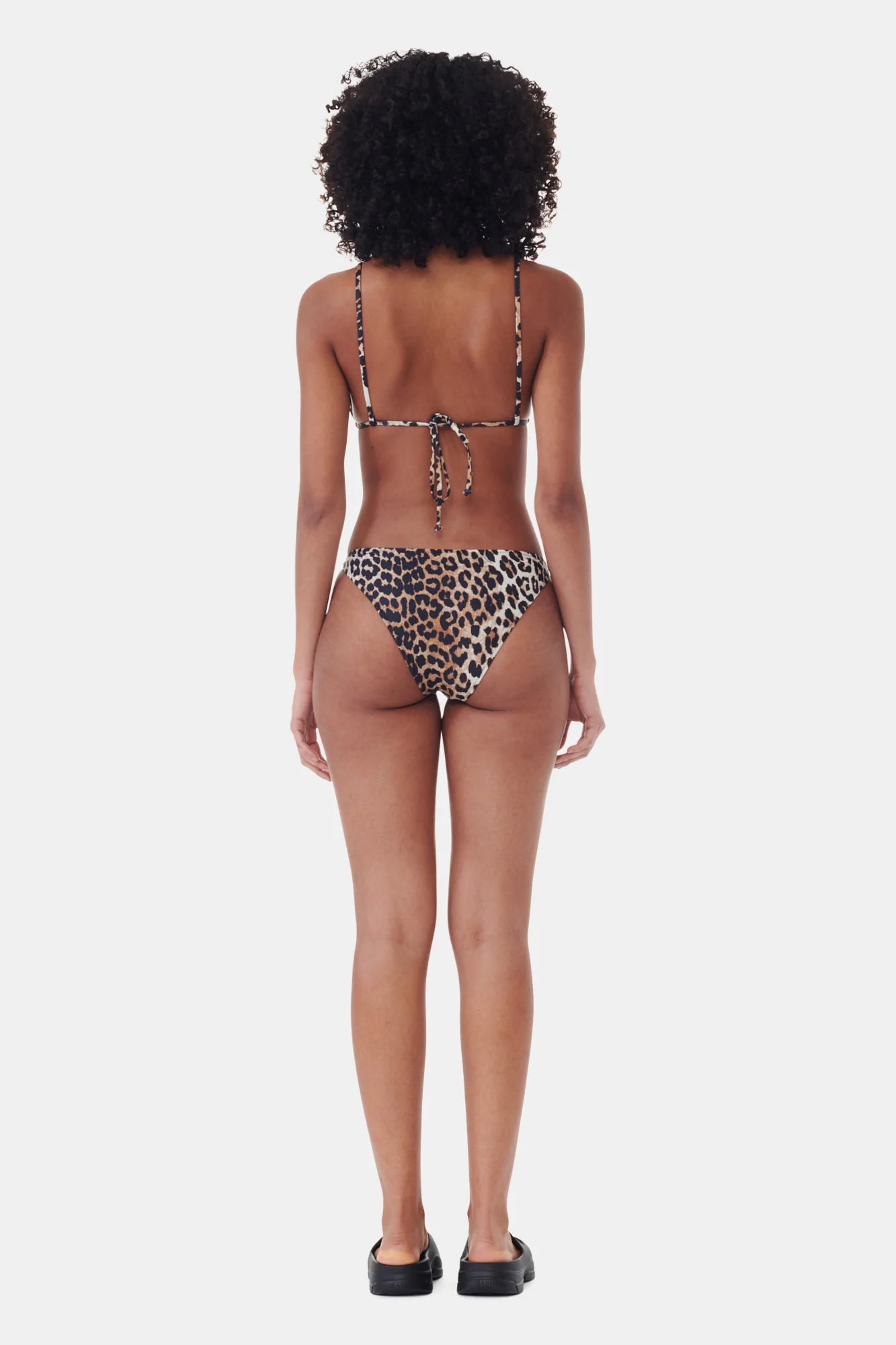 Recycled Leopard Printed String Bikini Top | Leopard - Image 6