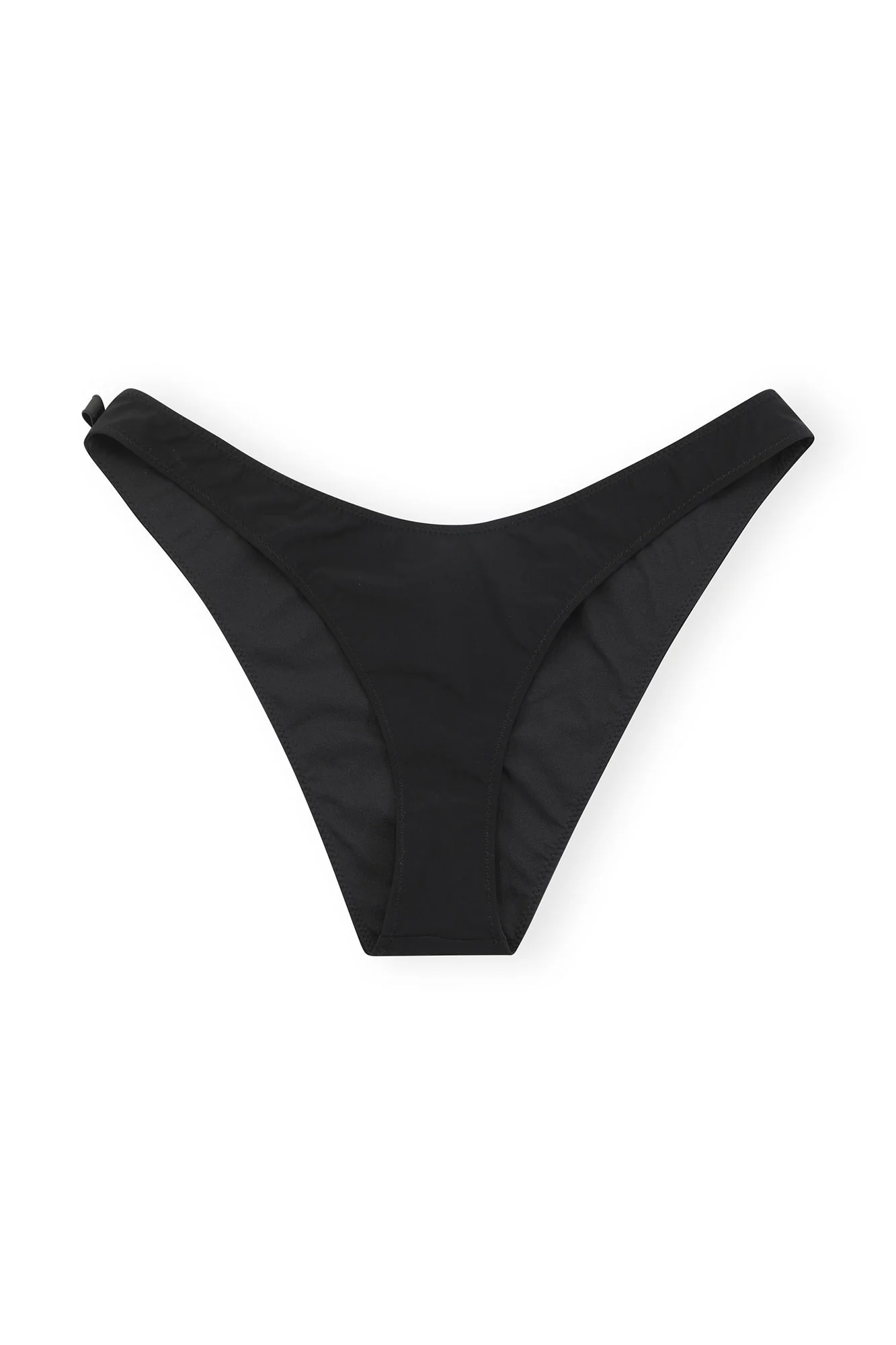 Recycled Matte Lowrise Wave Bikini Briefs | Black
