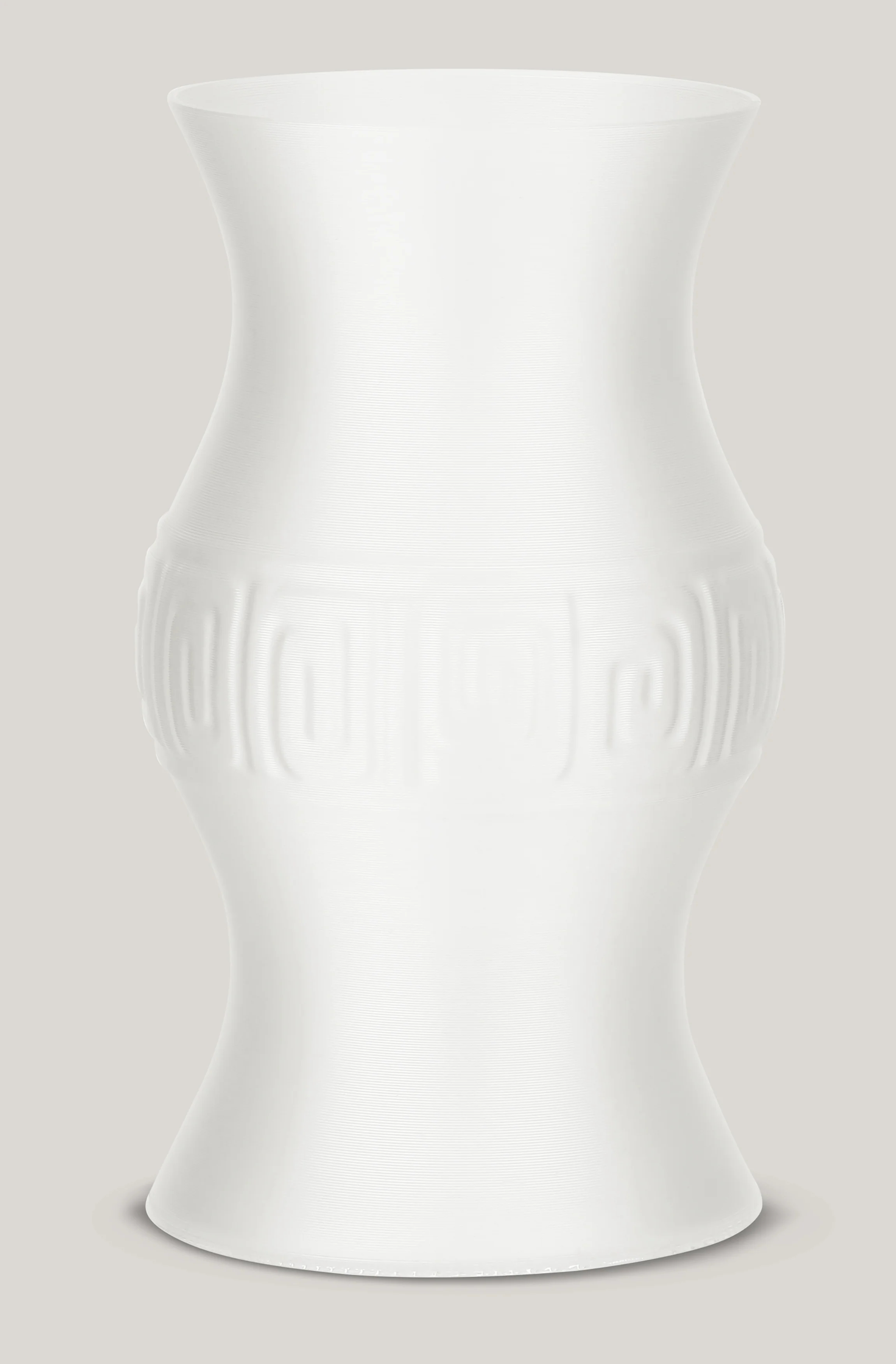 Recycled Plastic Vase | Bright White