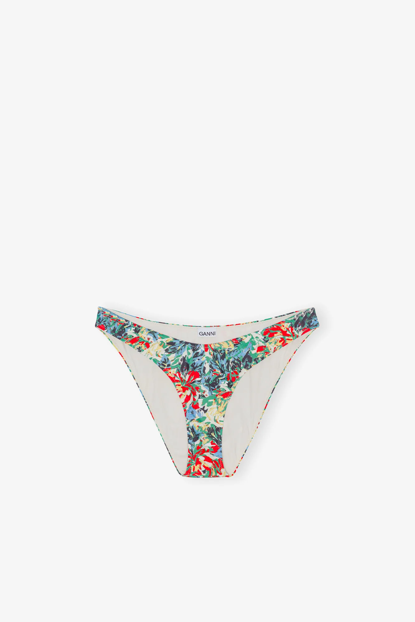 Recycled Printed Lowrise Wave Bikini Briefs | Multicolor