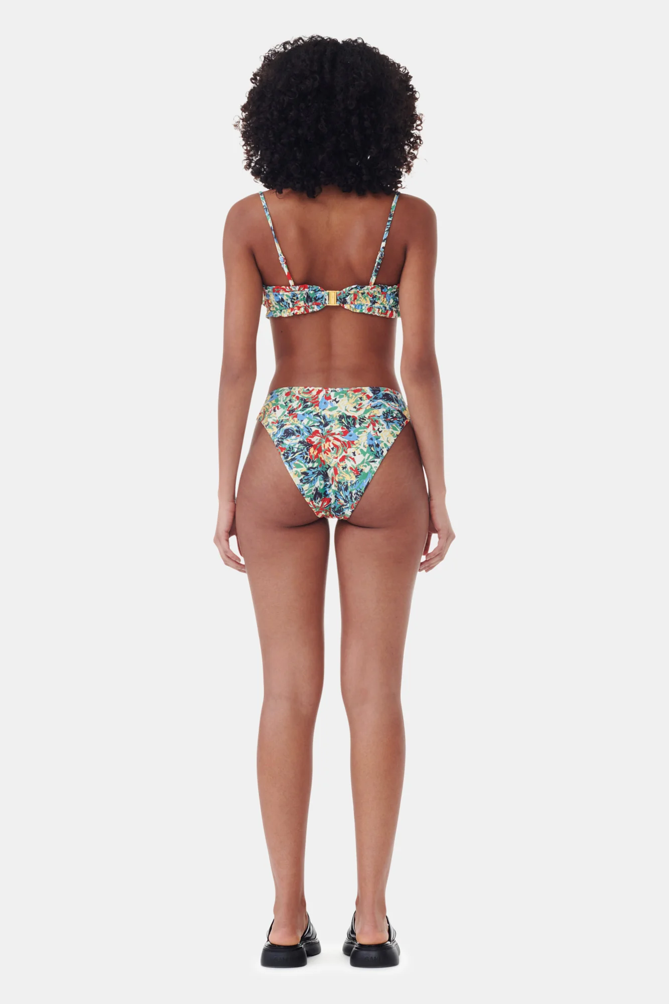 Recycled Printed Lowrise Wave Bikini Briefs | Multicolor - Image 5