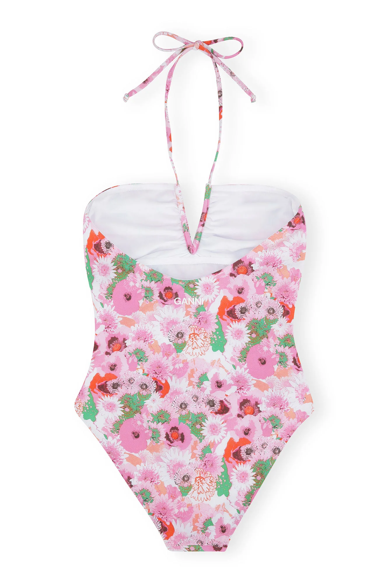Recycled Printed V-string Swimsuit | Sugar Plum - Image 2