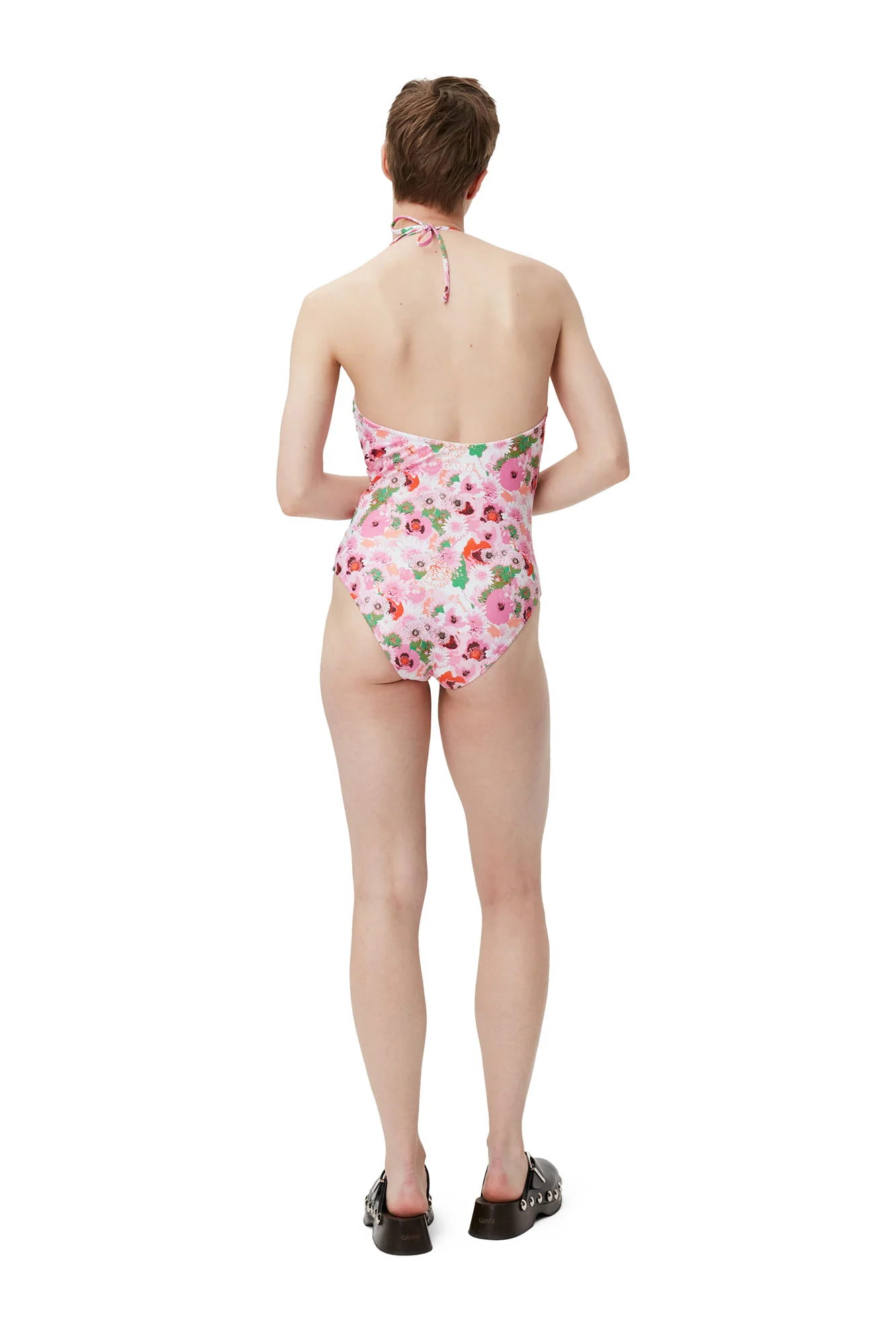 Recycled Printed V-string Swimsuit | Sugar Plum - Image 4