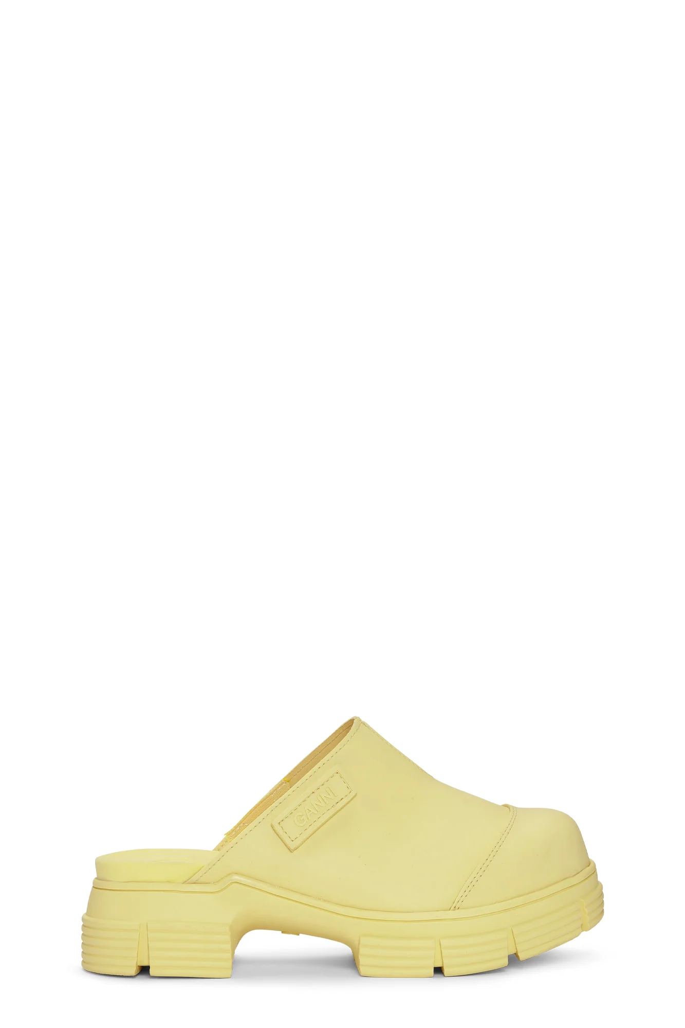 Recycled Rubber City Mules | Pale Banana