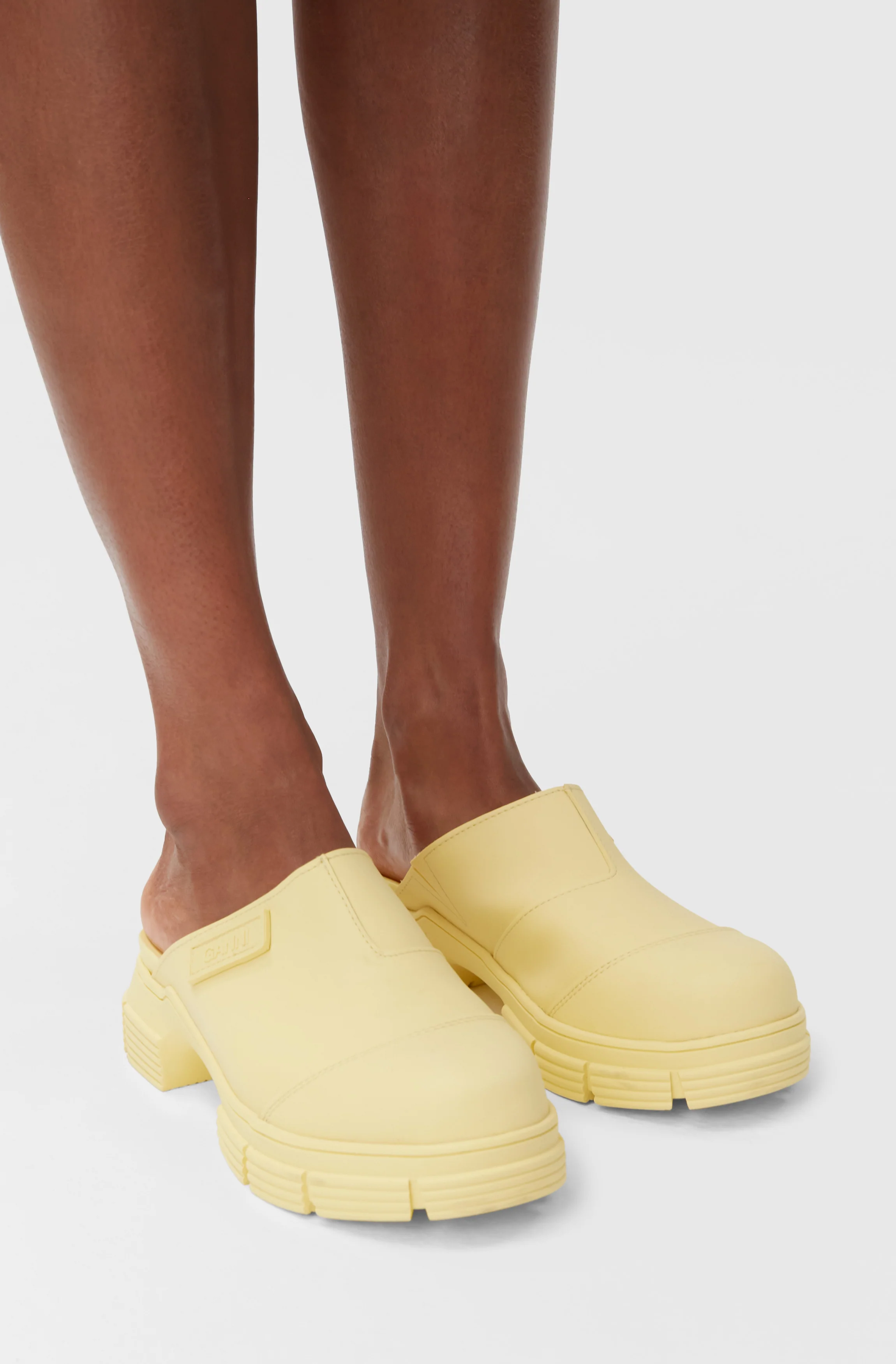 Recycled Rubber City Mules | Pale Banana - Image 4