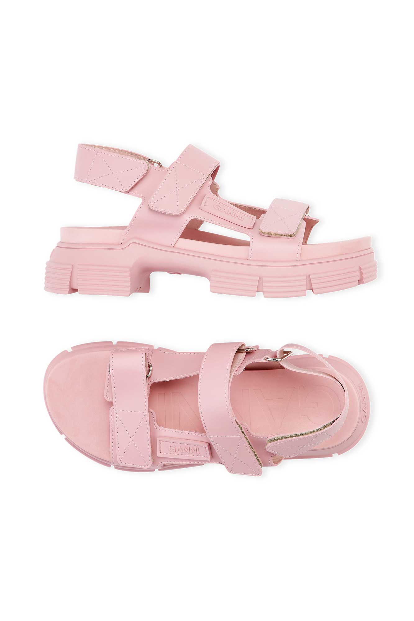 Recycled Rubber Rubber Sandal | Pink Nectar - Image 2