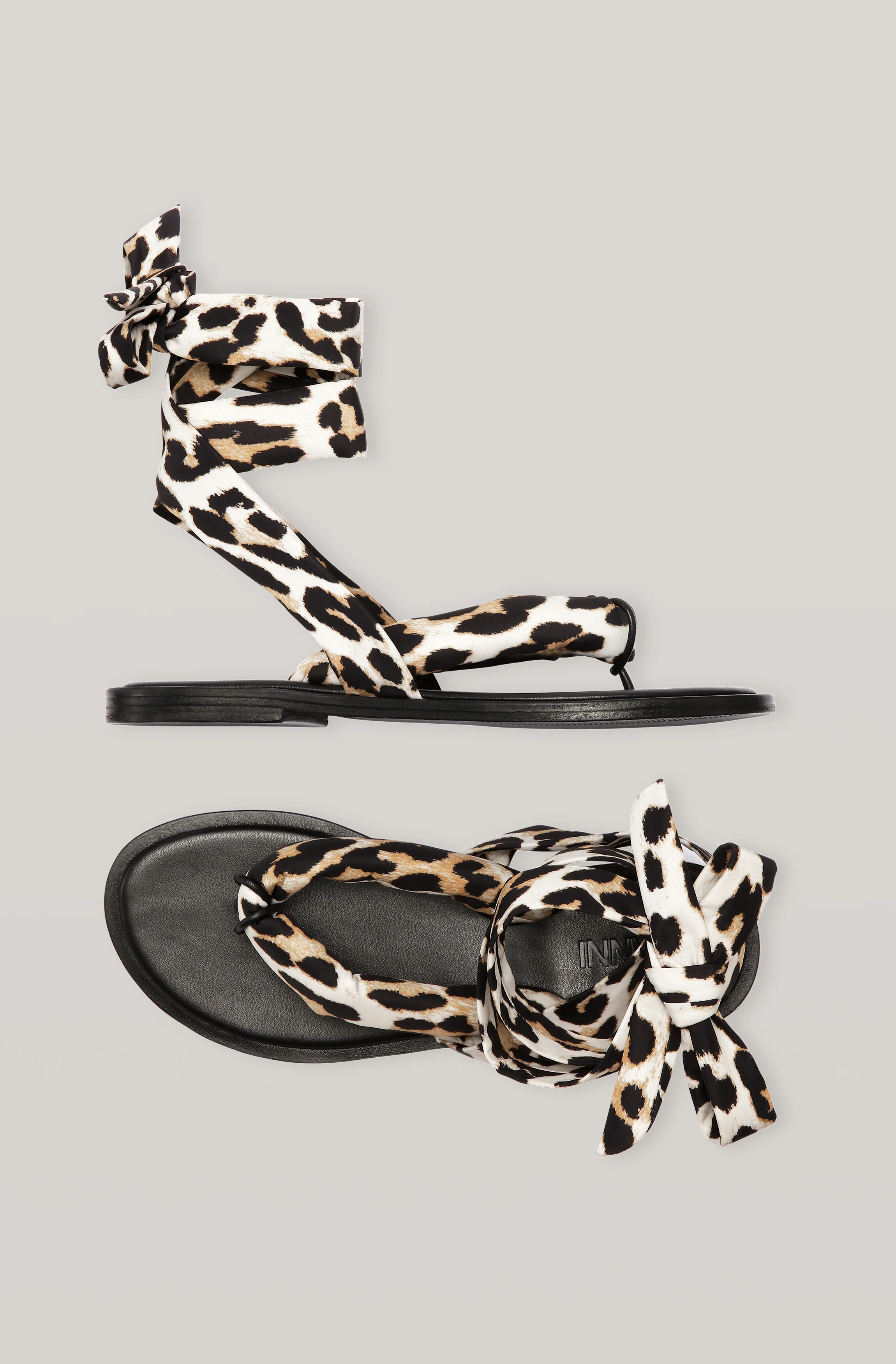 Recycled Rubber Sole Tech Sandal | Leopard - Image 2