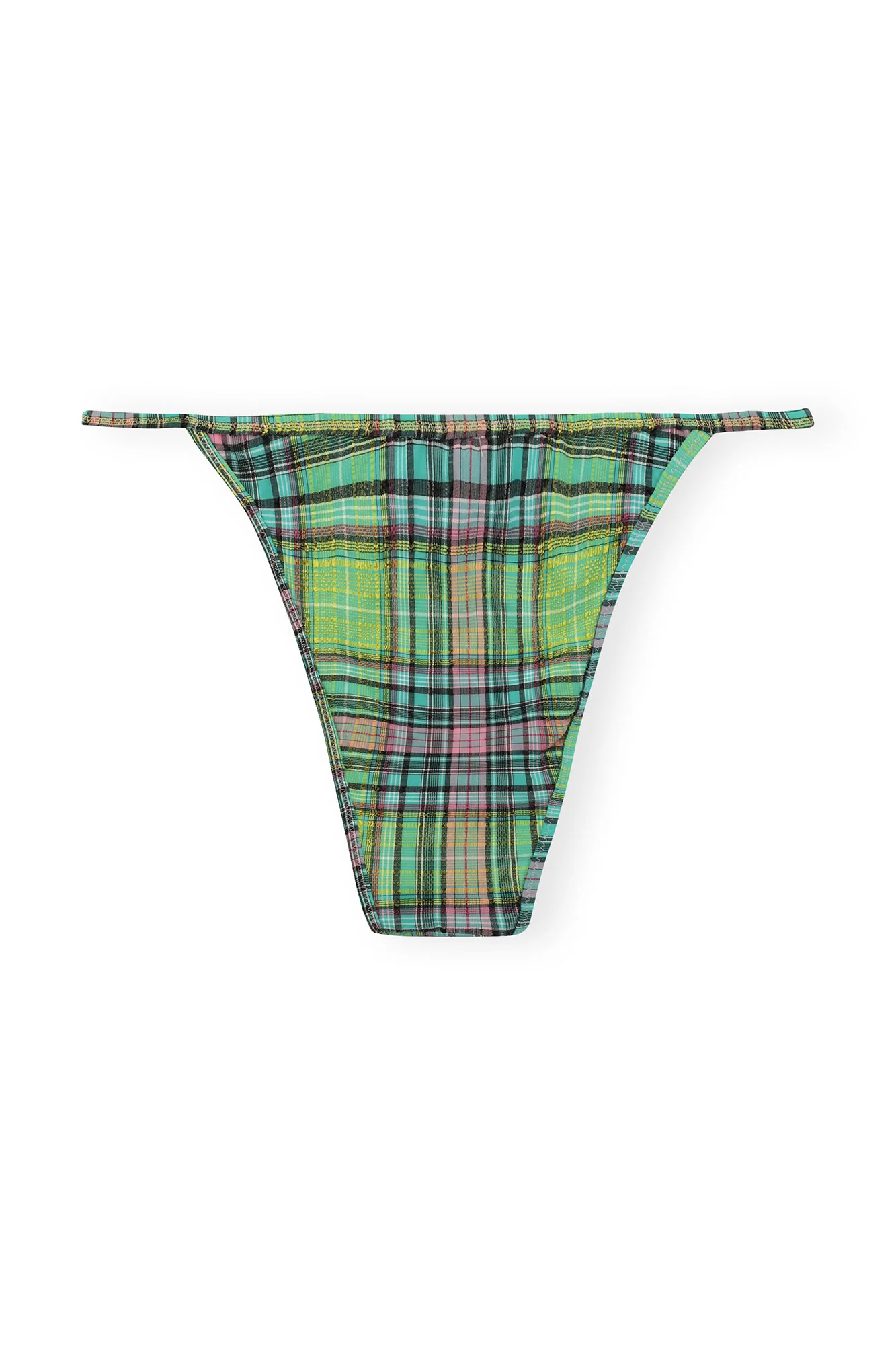Recycled Seersucker Mini Briefs | Lagoon - Image 2