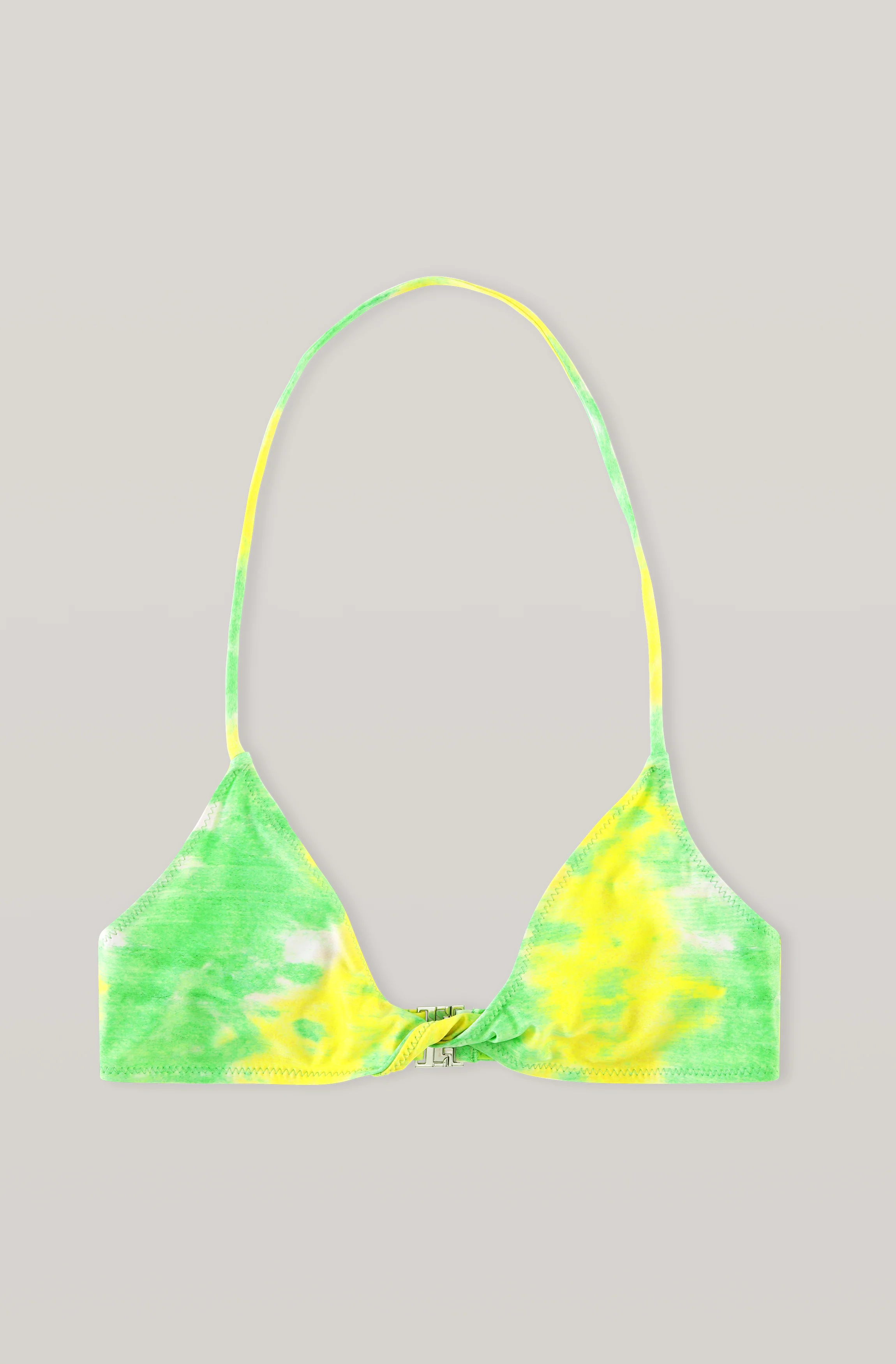 Recycled Tie-Dye Bikini Top | Kelly Green