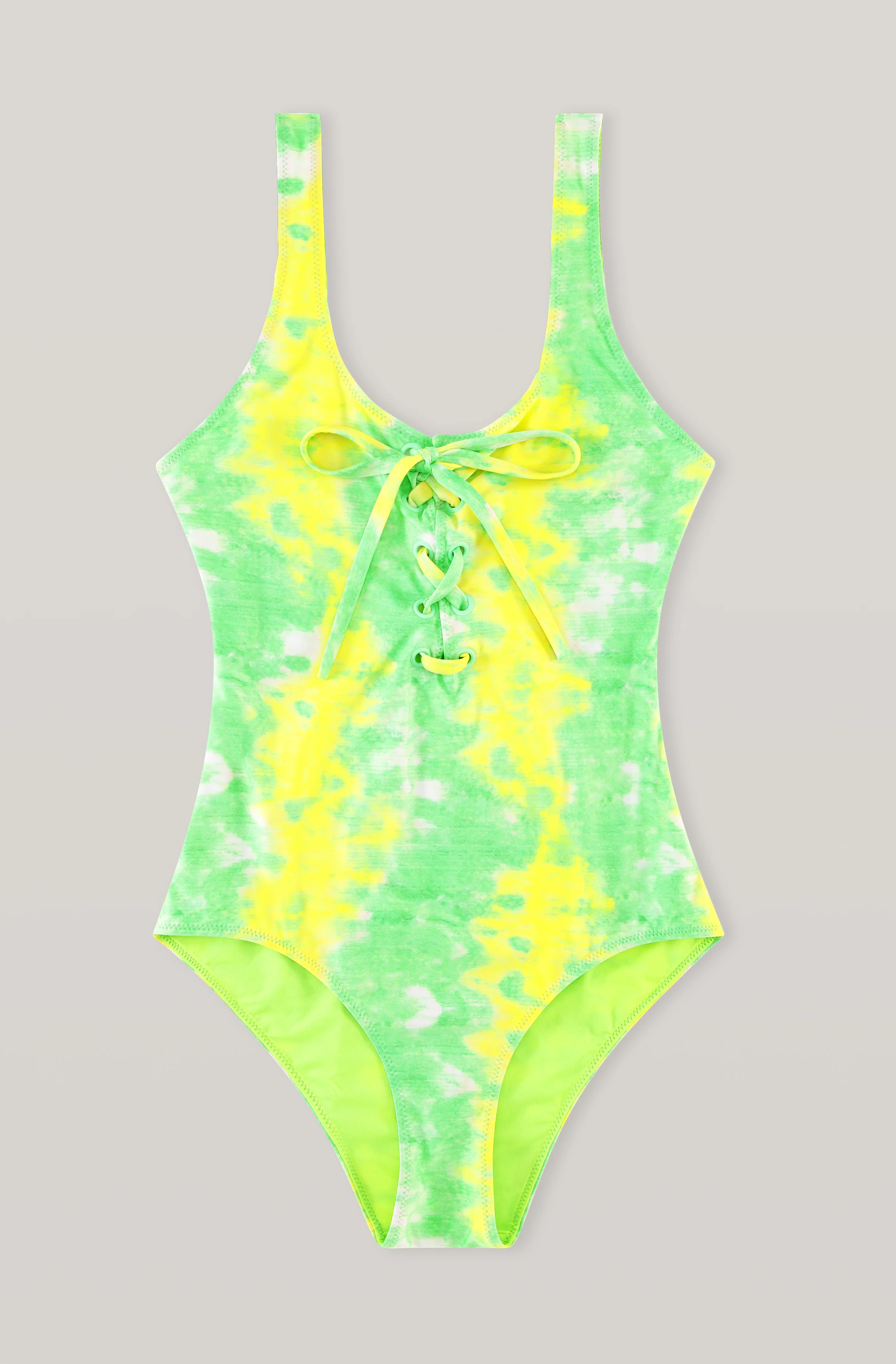 Recycled Tie-Dye Swimsuit | Kelly Green