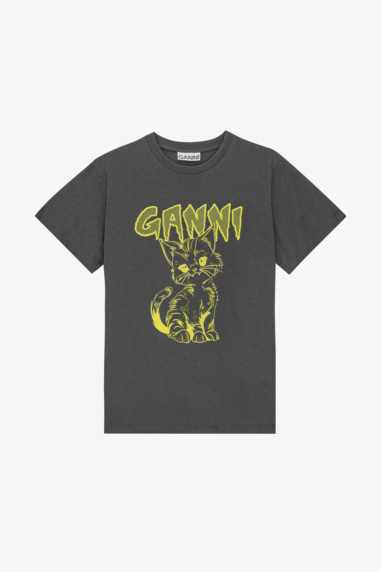 Relaxed Cat T-Shirt | Volcanic Ash - Image 2