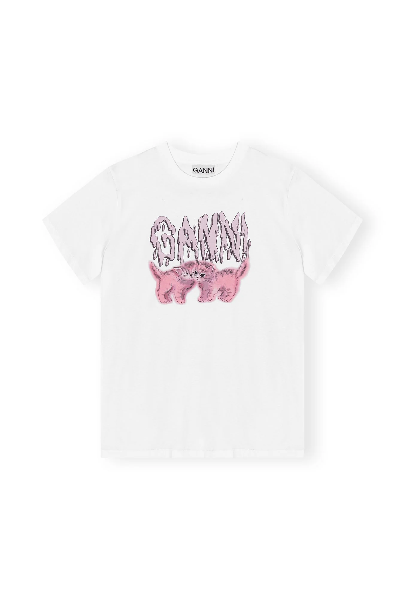 Relaxed Cats T-Shirt | Bright White
