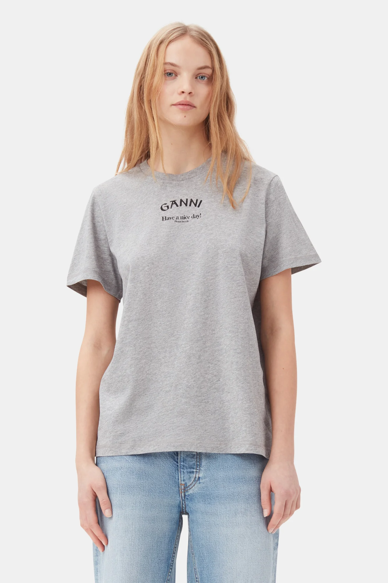 Relaxed O-neck T-Shirt | Paloma Melange - Image 6