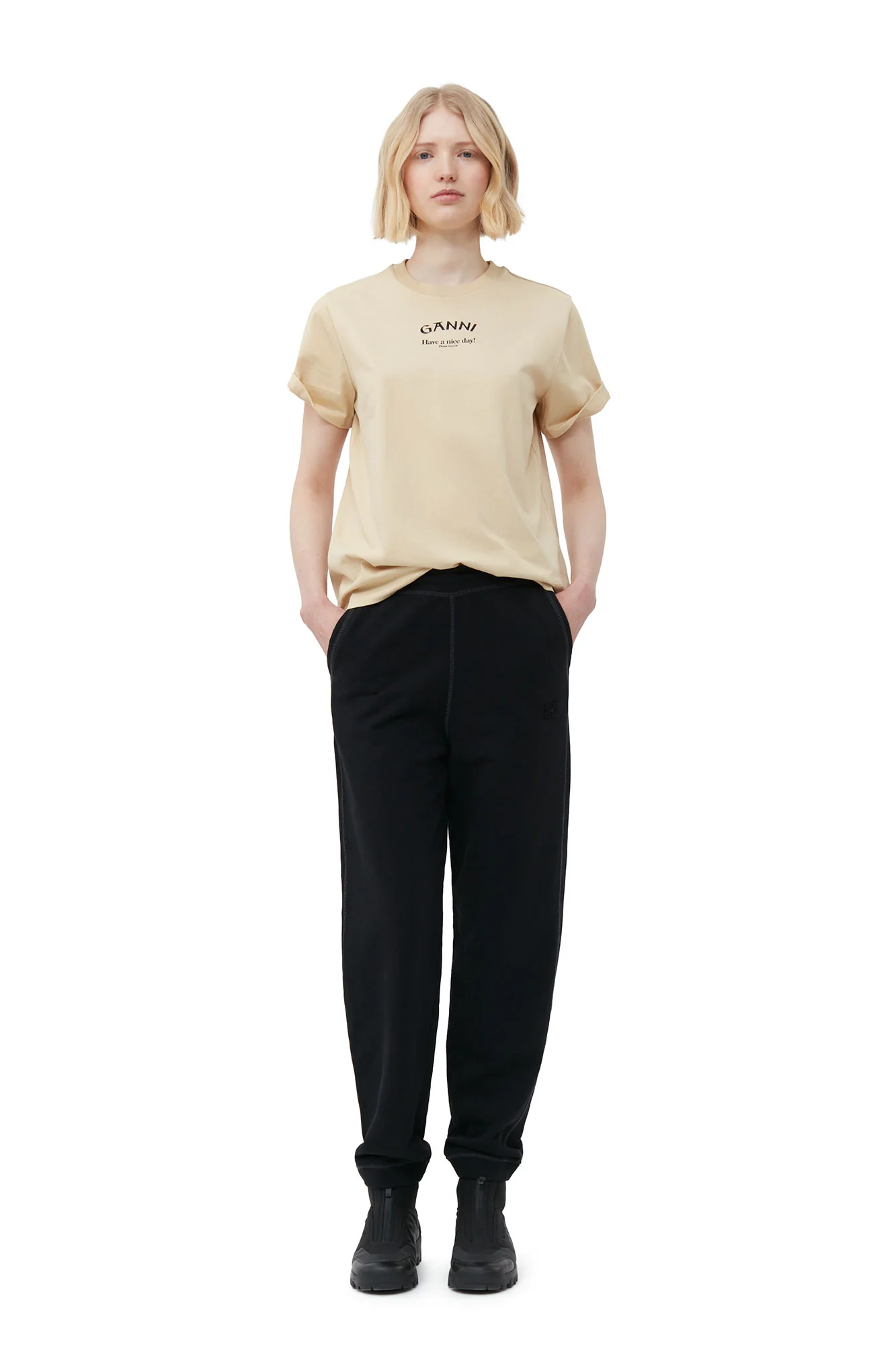 Relaxed T-Shirt | Pale Khaki - Image 3