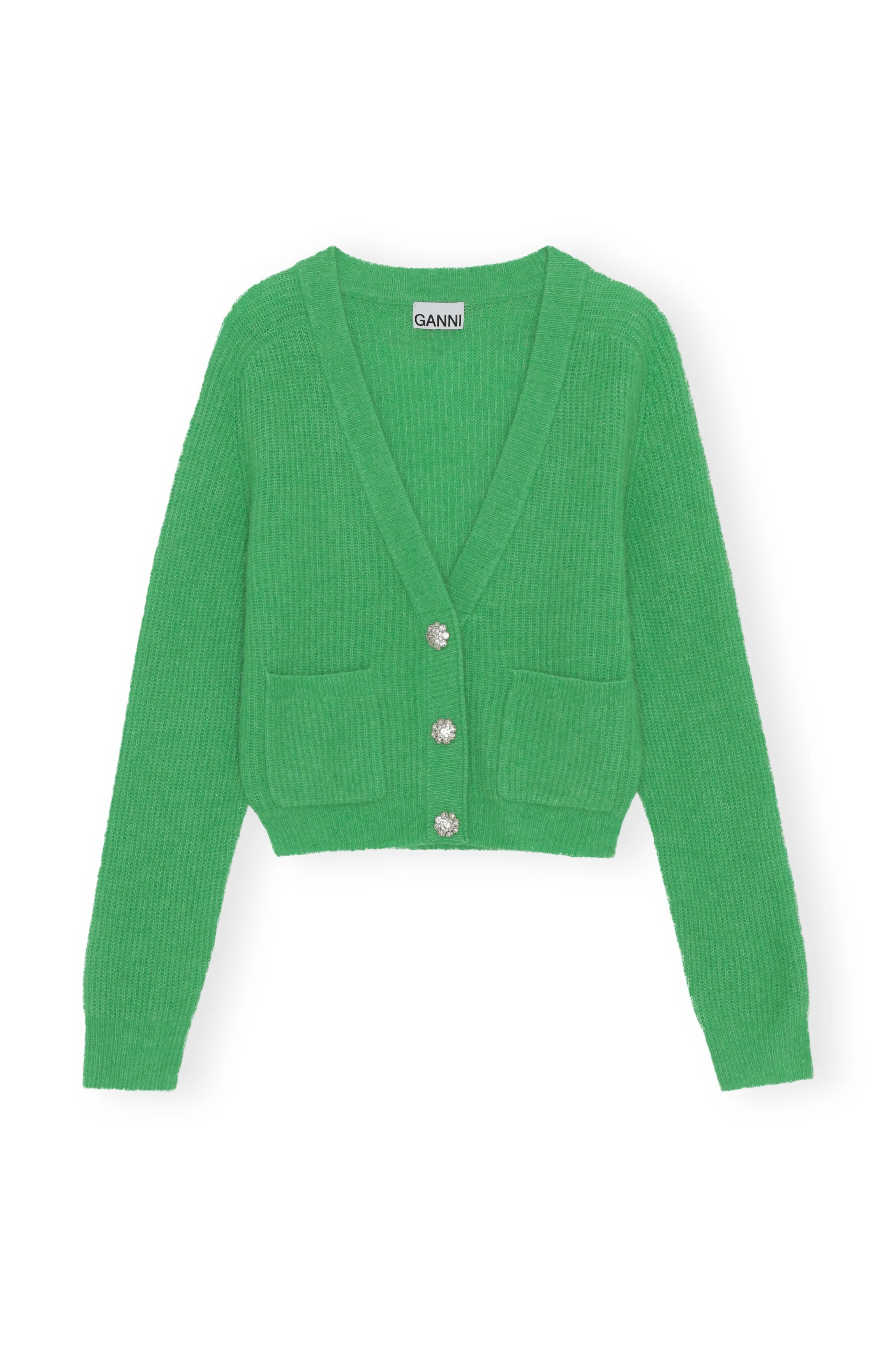 Relaxed Wool Cardigan | Kelly Green