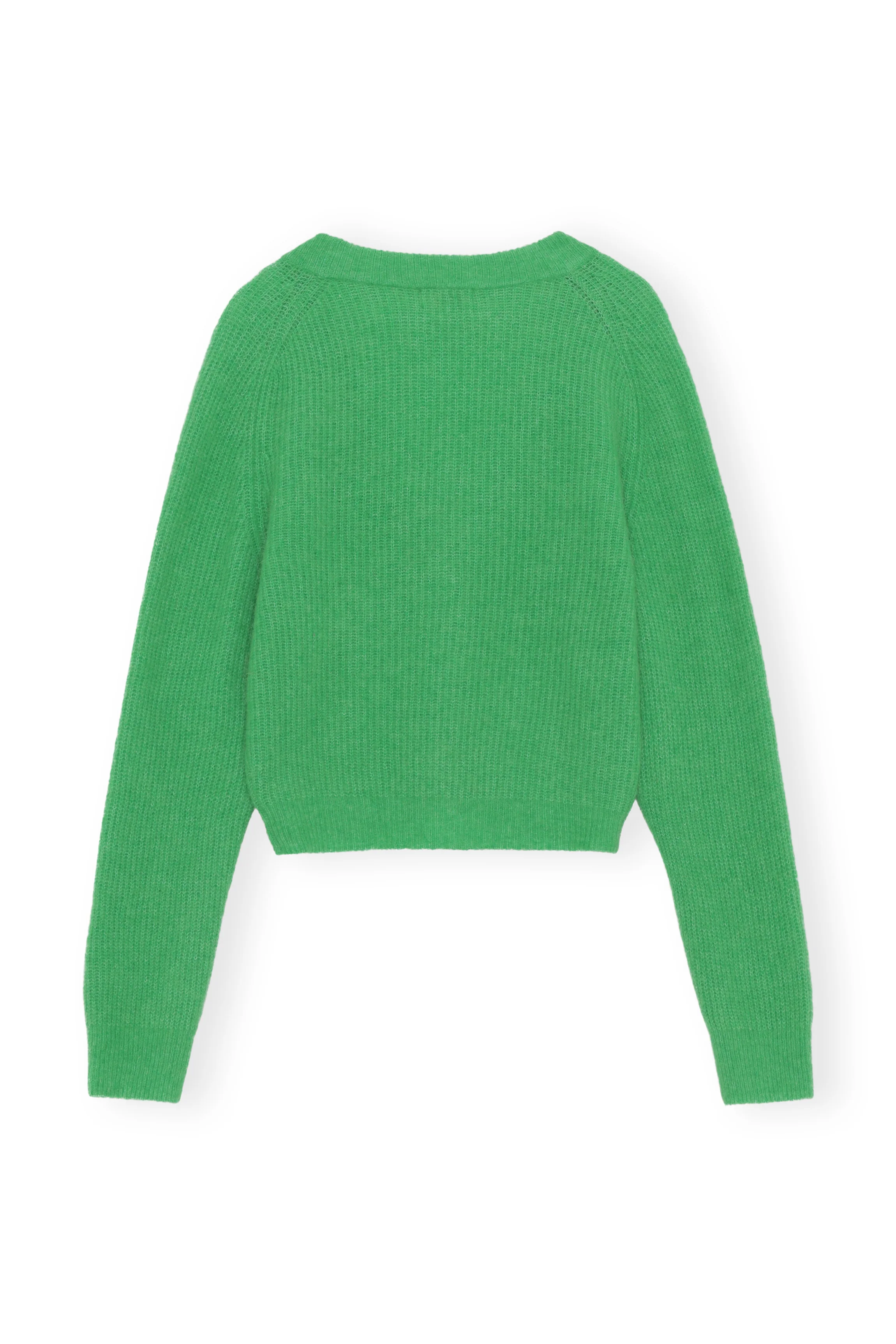 Relaxed Wool Cardigan | Kelly Green - Image 2