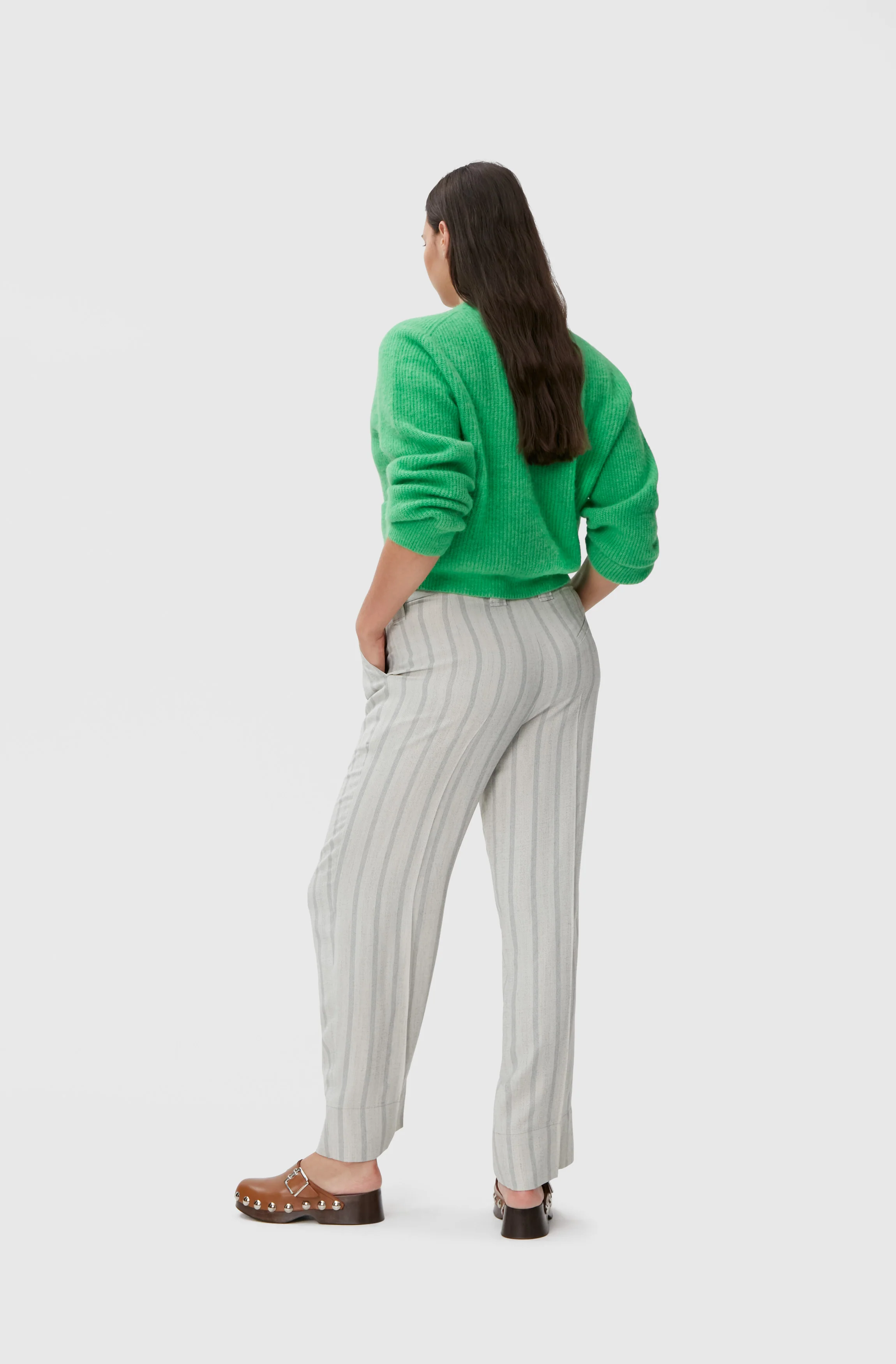 Relaxed Wool Cardigan | Kelly Green - Image 5