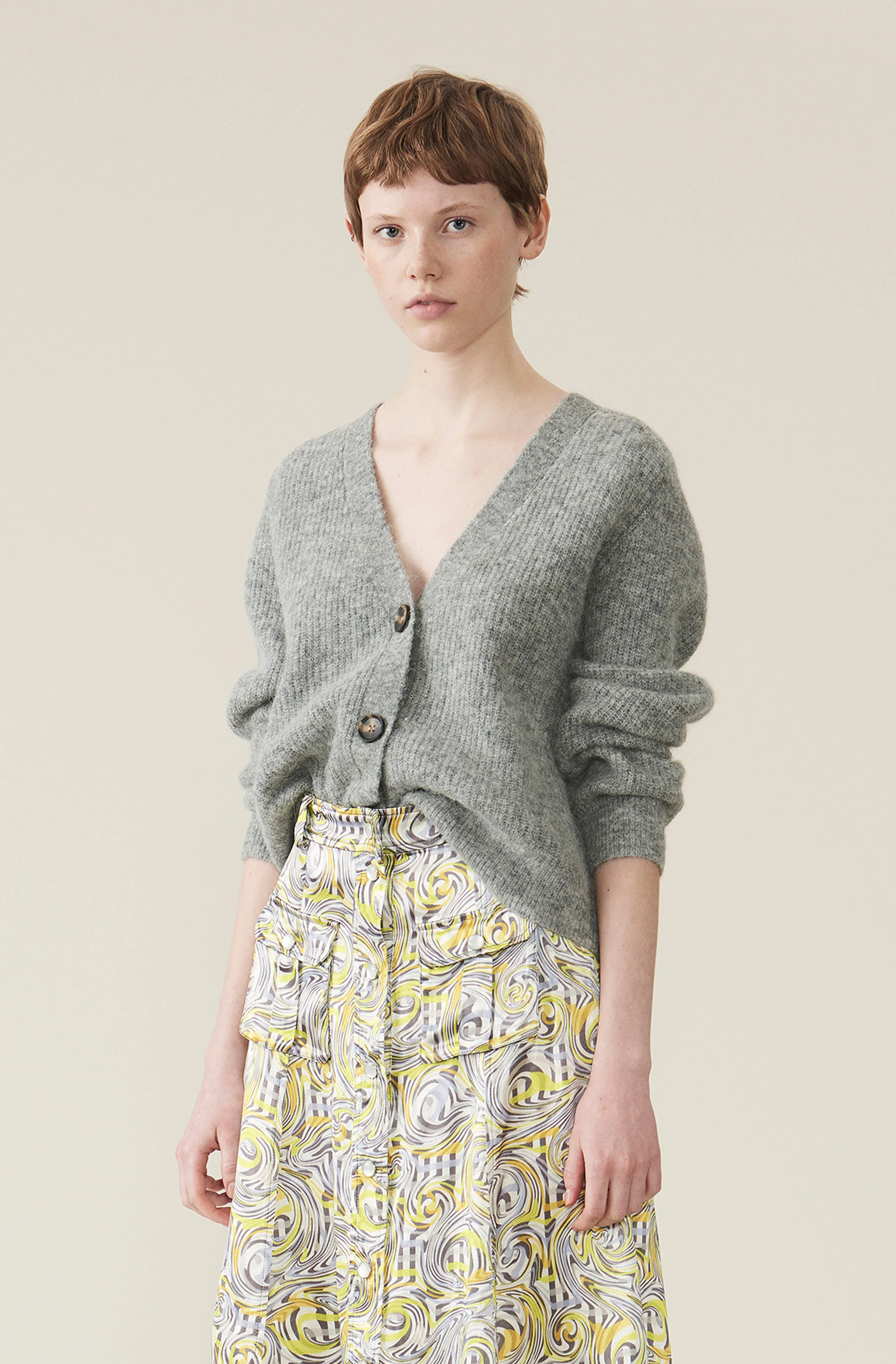 Relaxed Wool Cardigan | Paloma Melange - Image 4