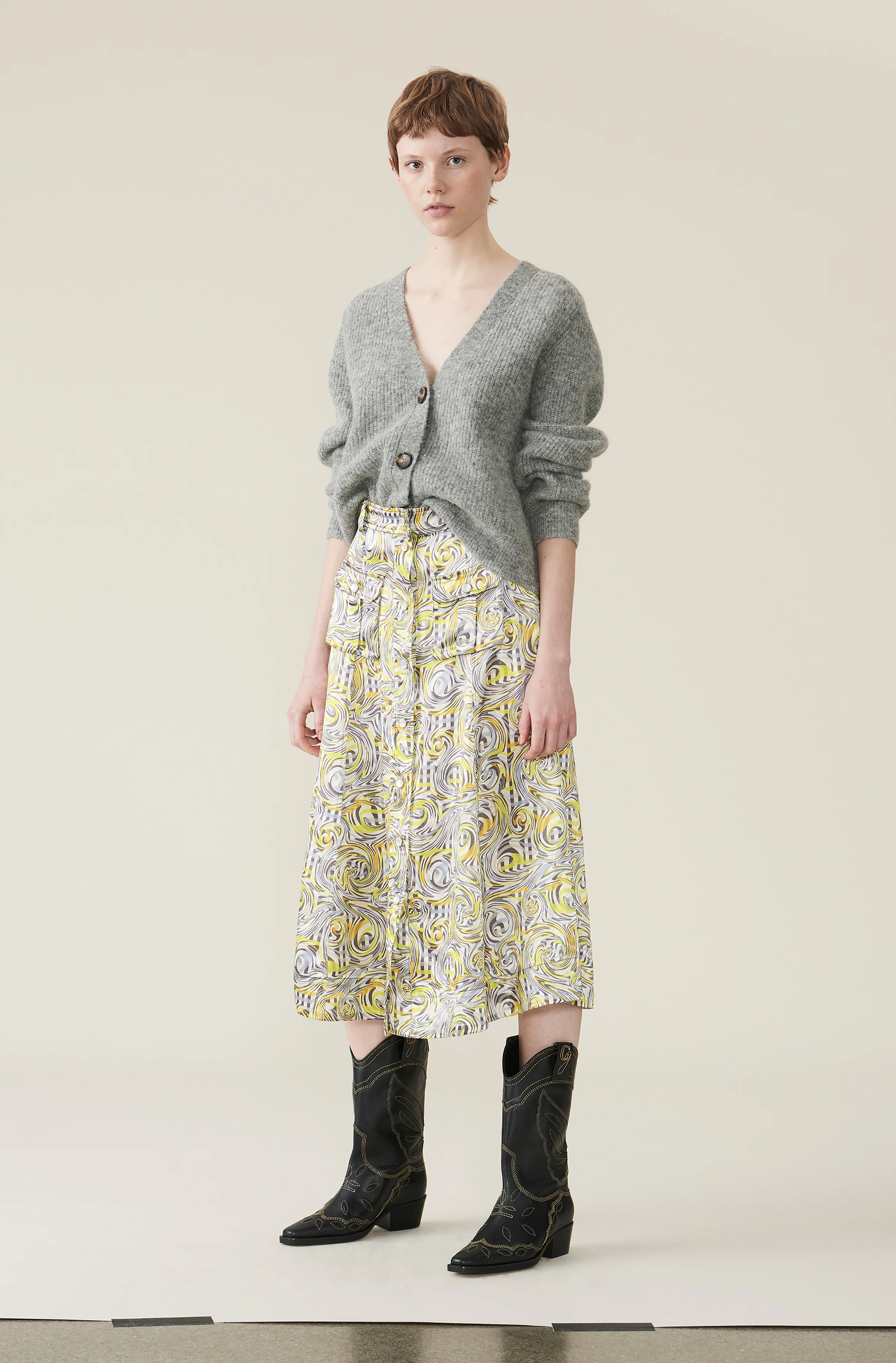 Relaxed Wool Cardigan | Paloma Melange - Image 5