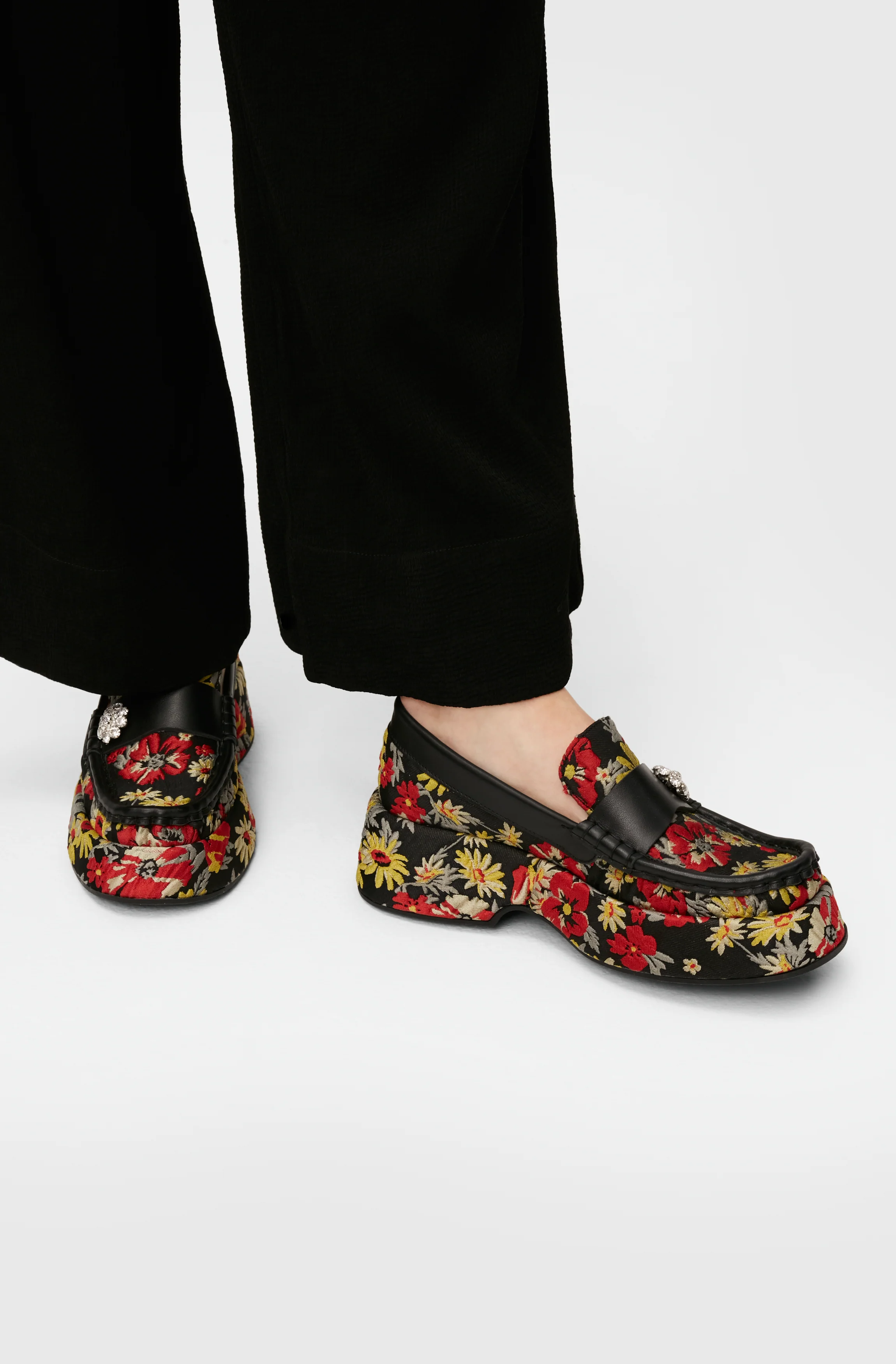 Retro Jewel Loafers | Meadow Black - Image 4
