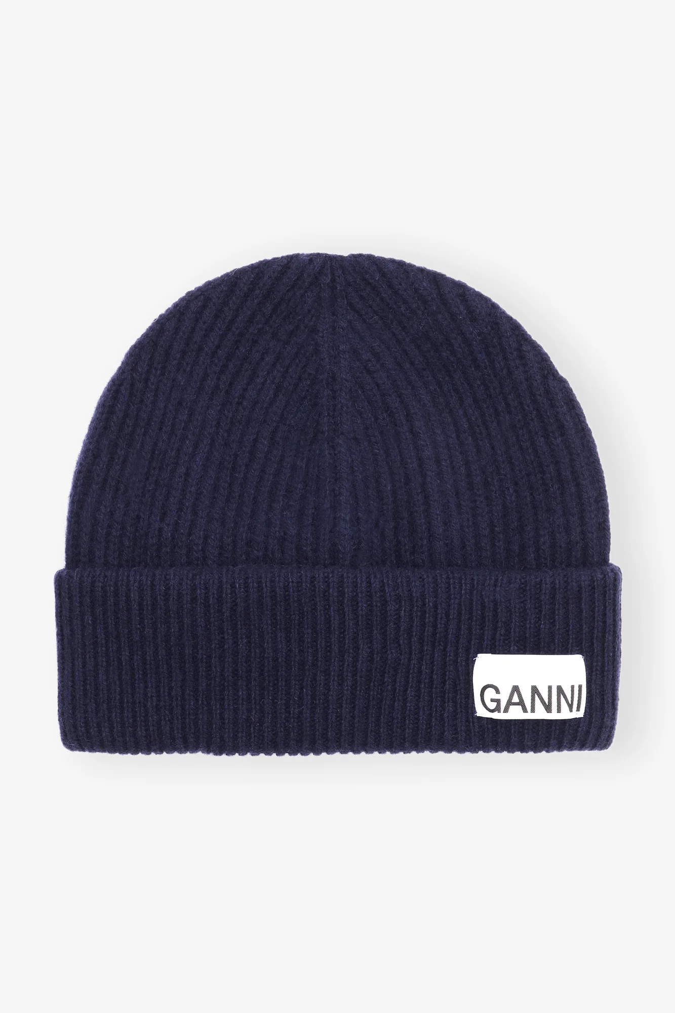 Rib Knit Beanie | Peacoat